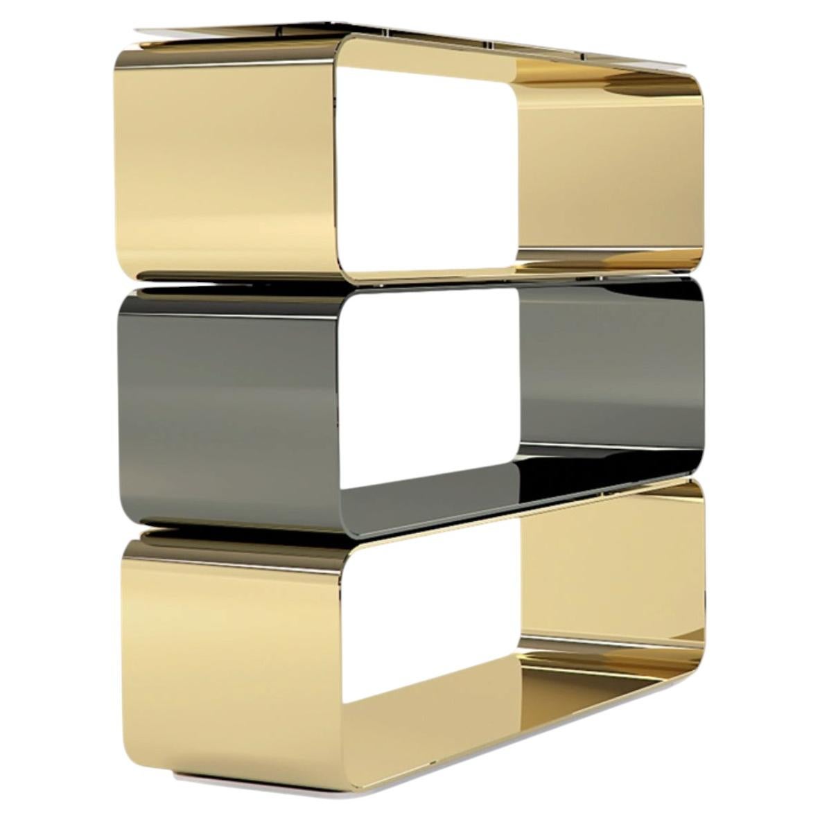Brera A Bookshelf in Powder-Coated Aluminum by altreforme