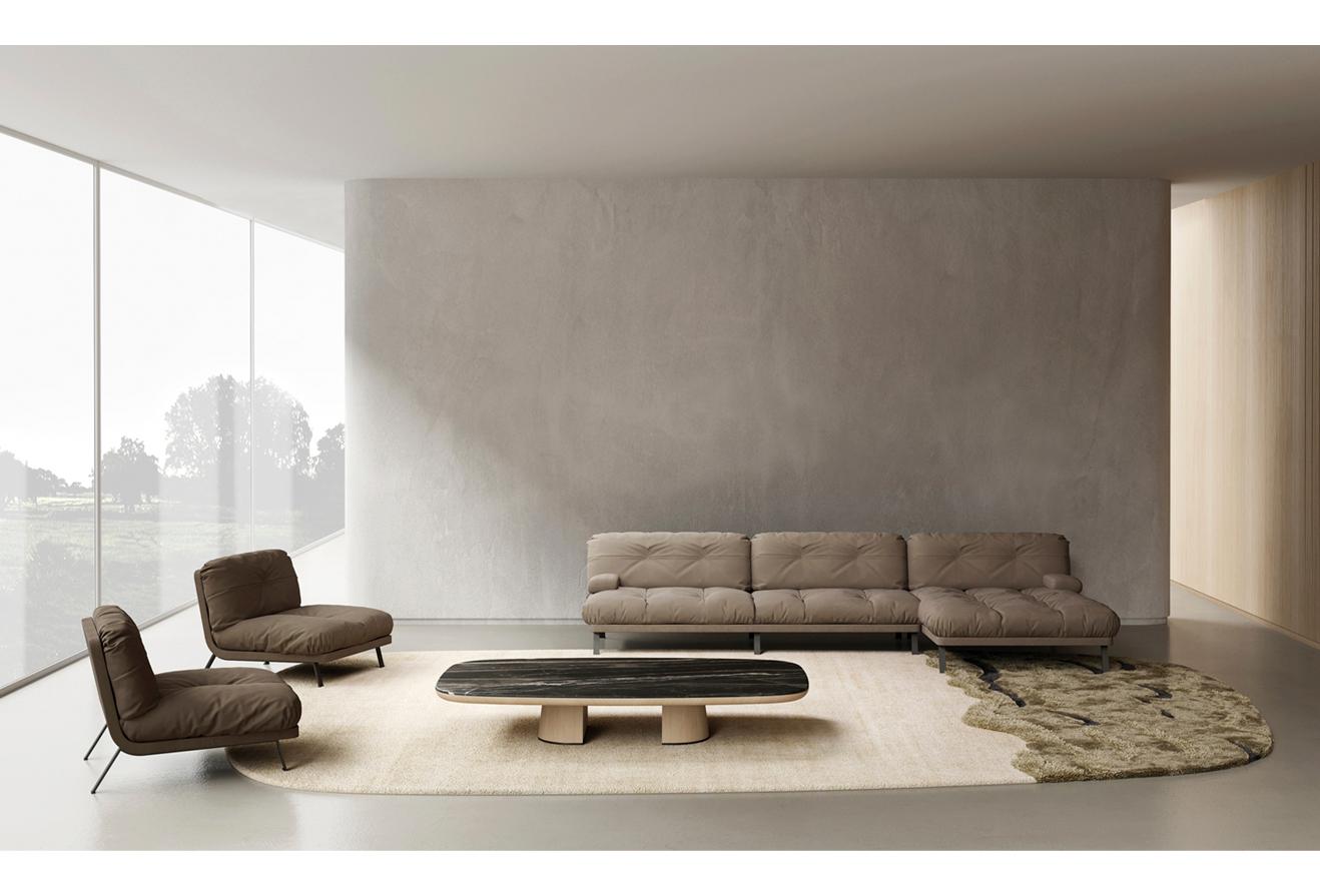 Brera Sofa - a Comfortable Sofa with Minimal Metal Structure In New Condition For Sale In Beverly Hills, CA