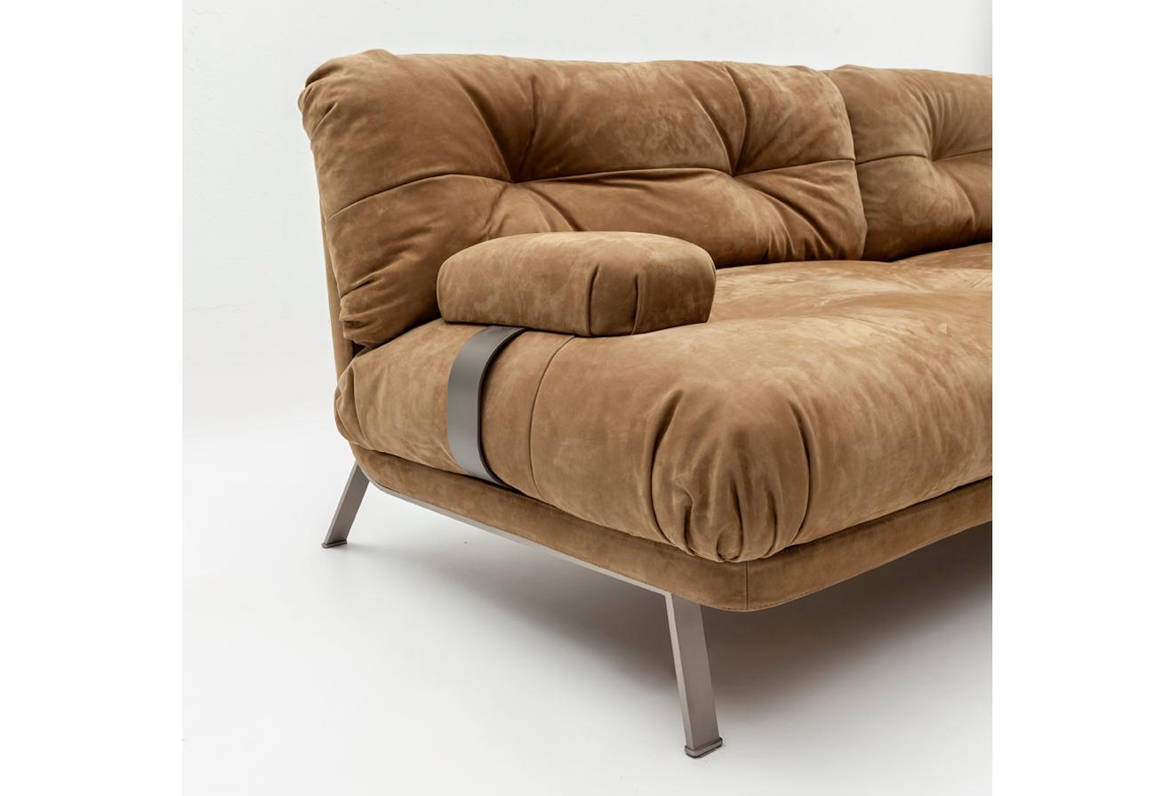 Contemporary Brera Sofa - a Comfortable Sofa with Minimal Metal Structure For Sale