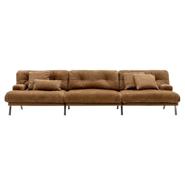Brera Sofa - a Comfortable Sofa with Minimal Metal Structure For Sale