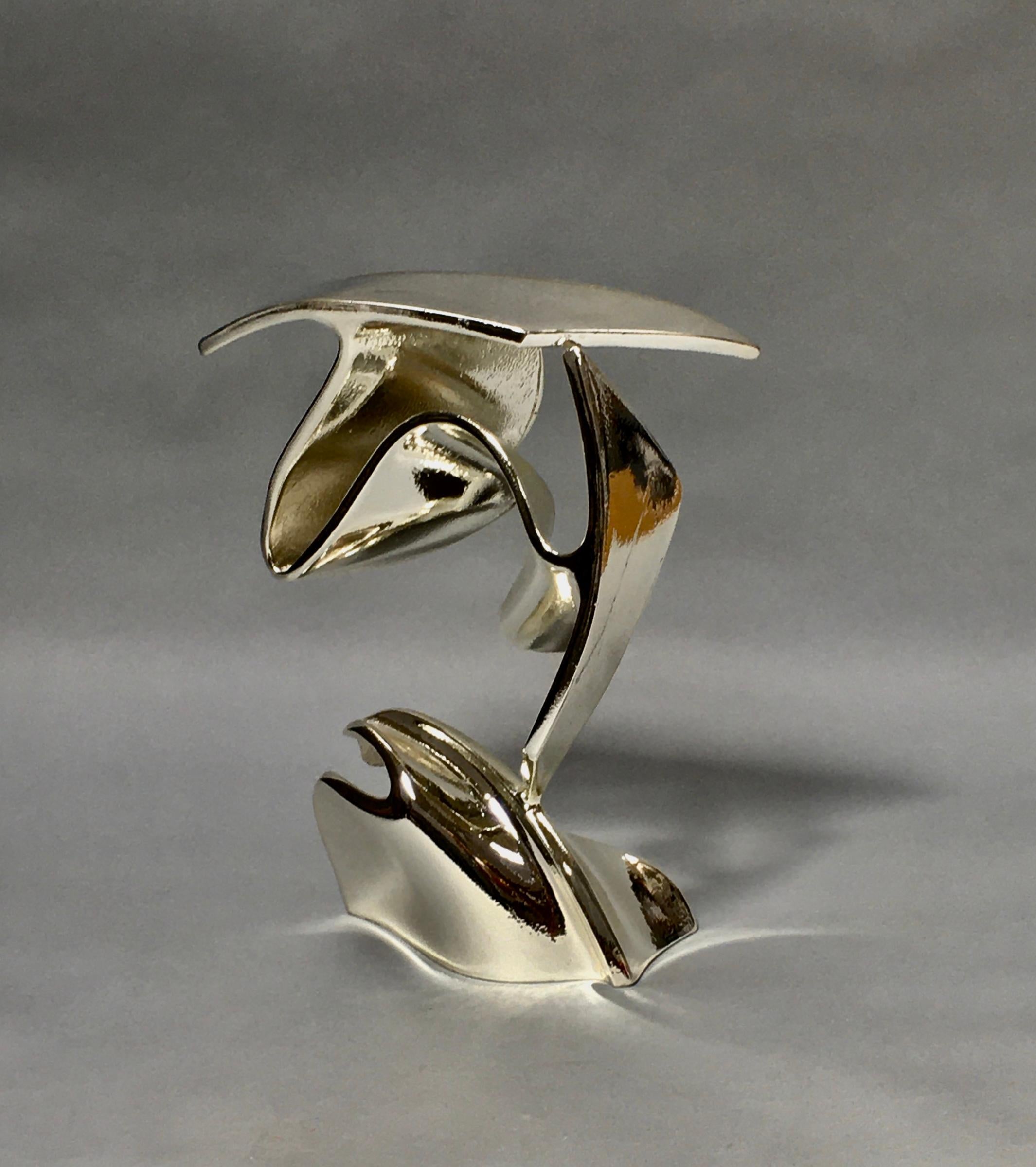 Bret Price Abstract Sculpture - Silver Streak