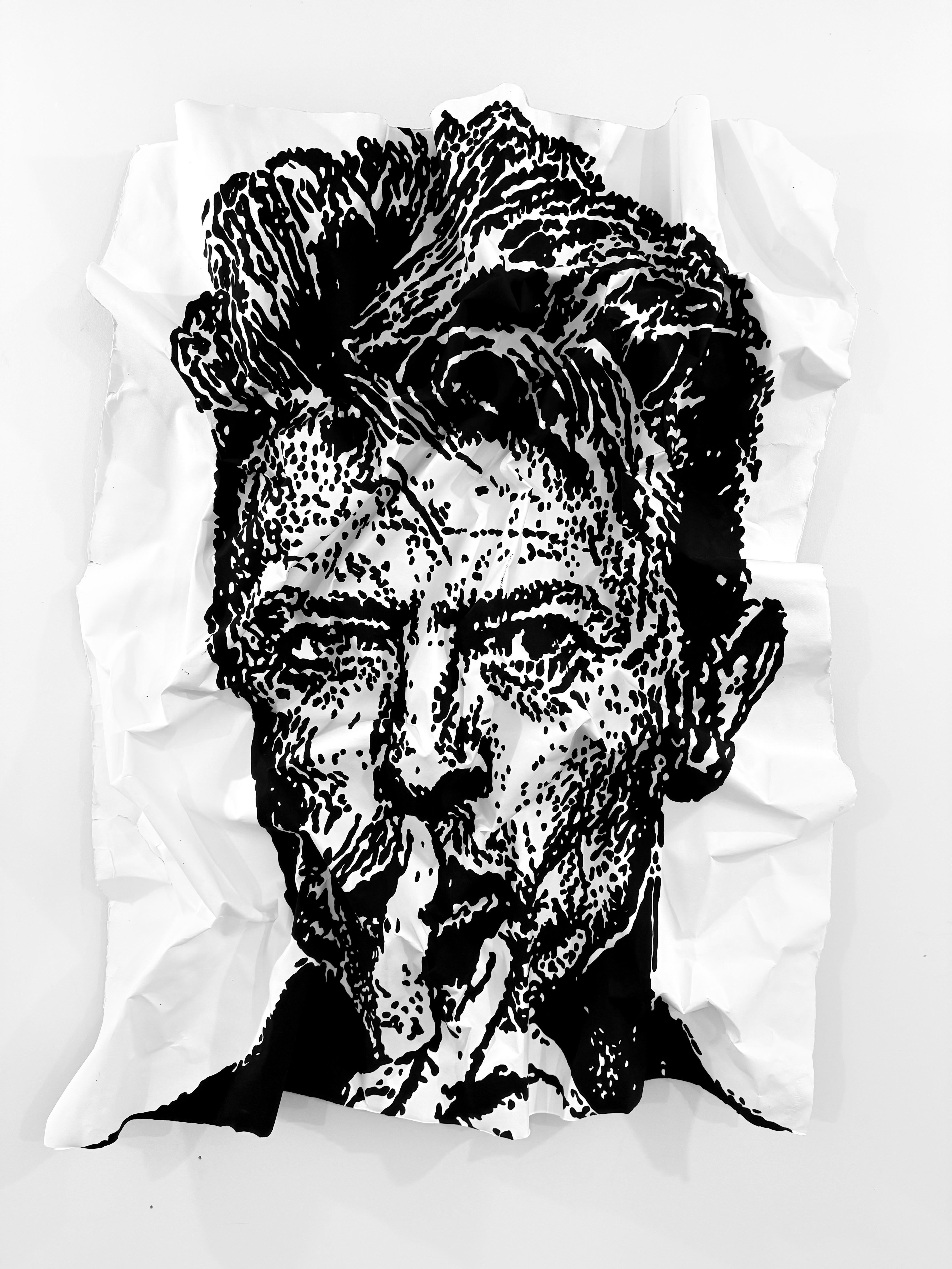 Bowie - Mixed Media Art by Bret Reilly