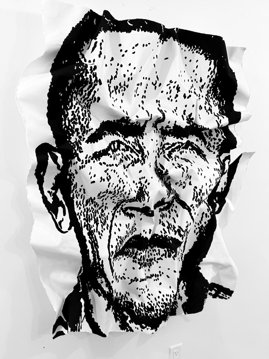 Barack Obama - Painting Cinetico di Bret Reilly