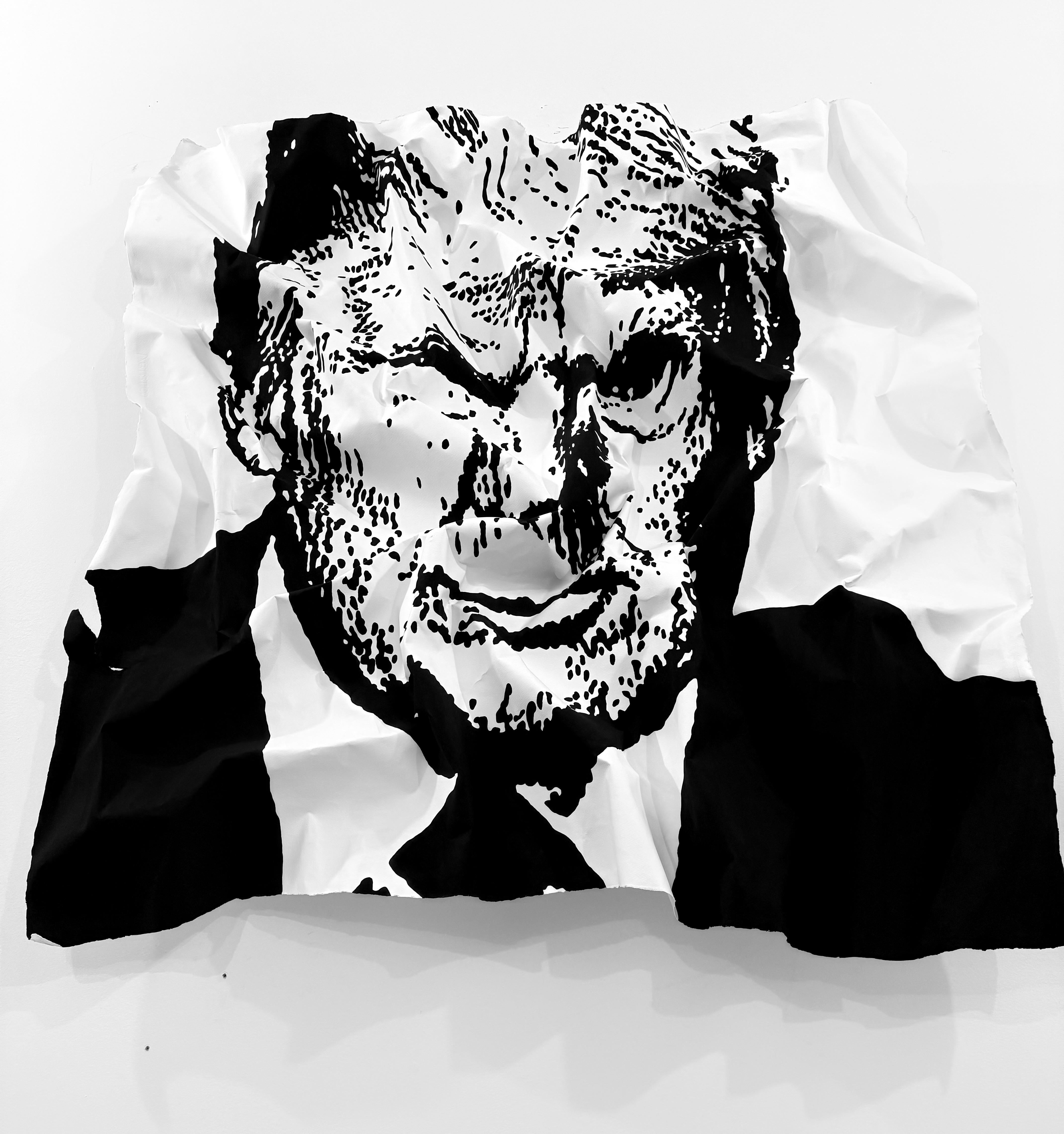 Donald Trump #2 - Portrait Painting Grigio di Bret Reilly