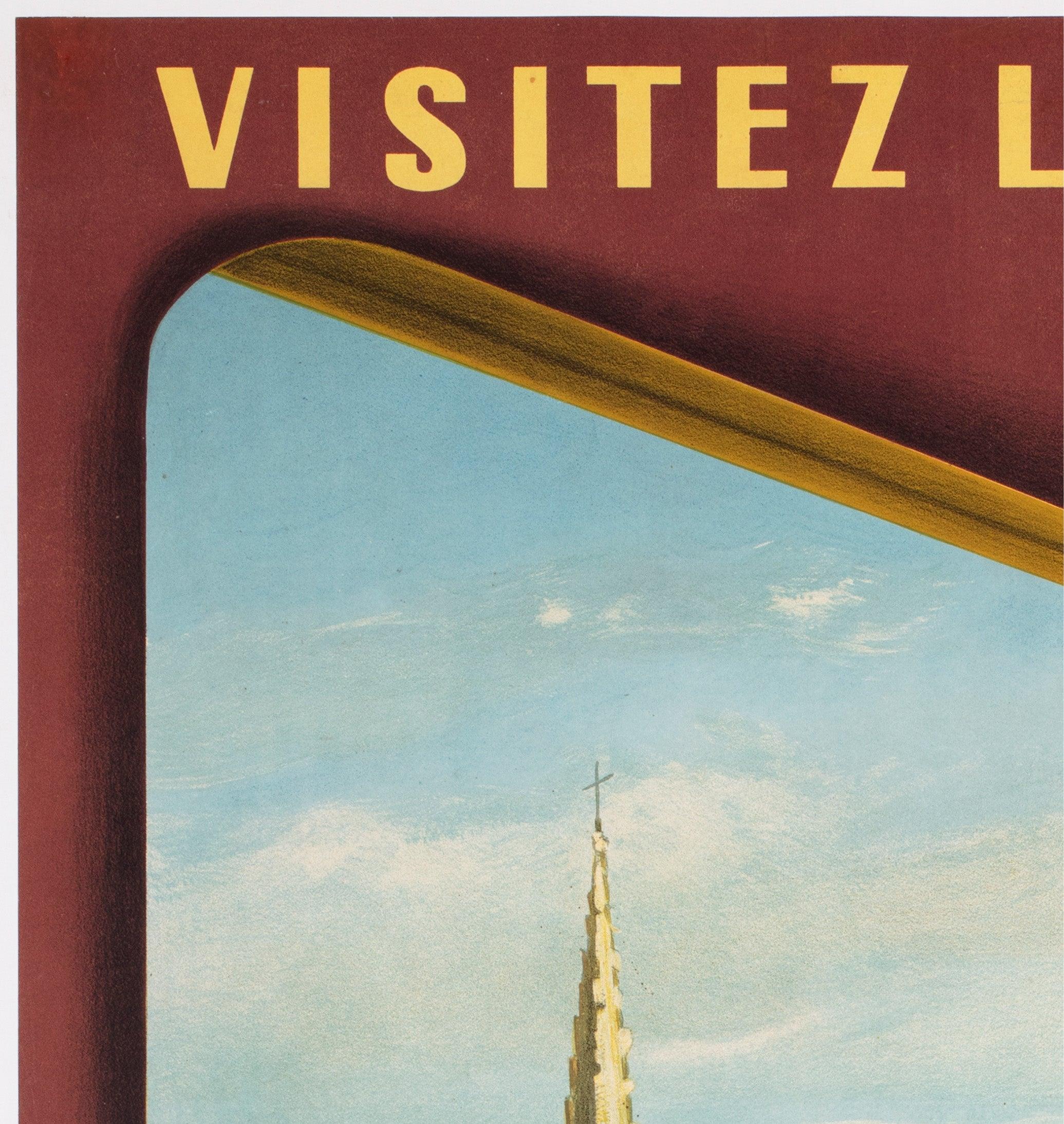 Bretagne 1953 SNCF French Railway Reise-Werbeplakat, Jean Garcia (Französisch) im Angebot