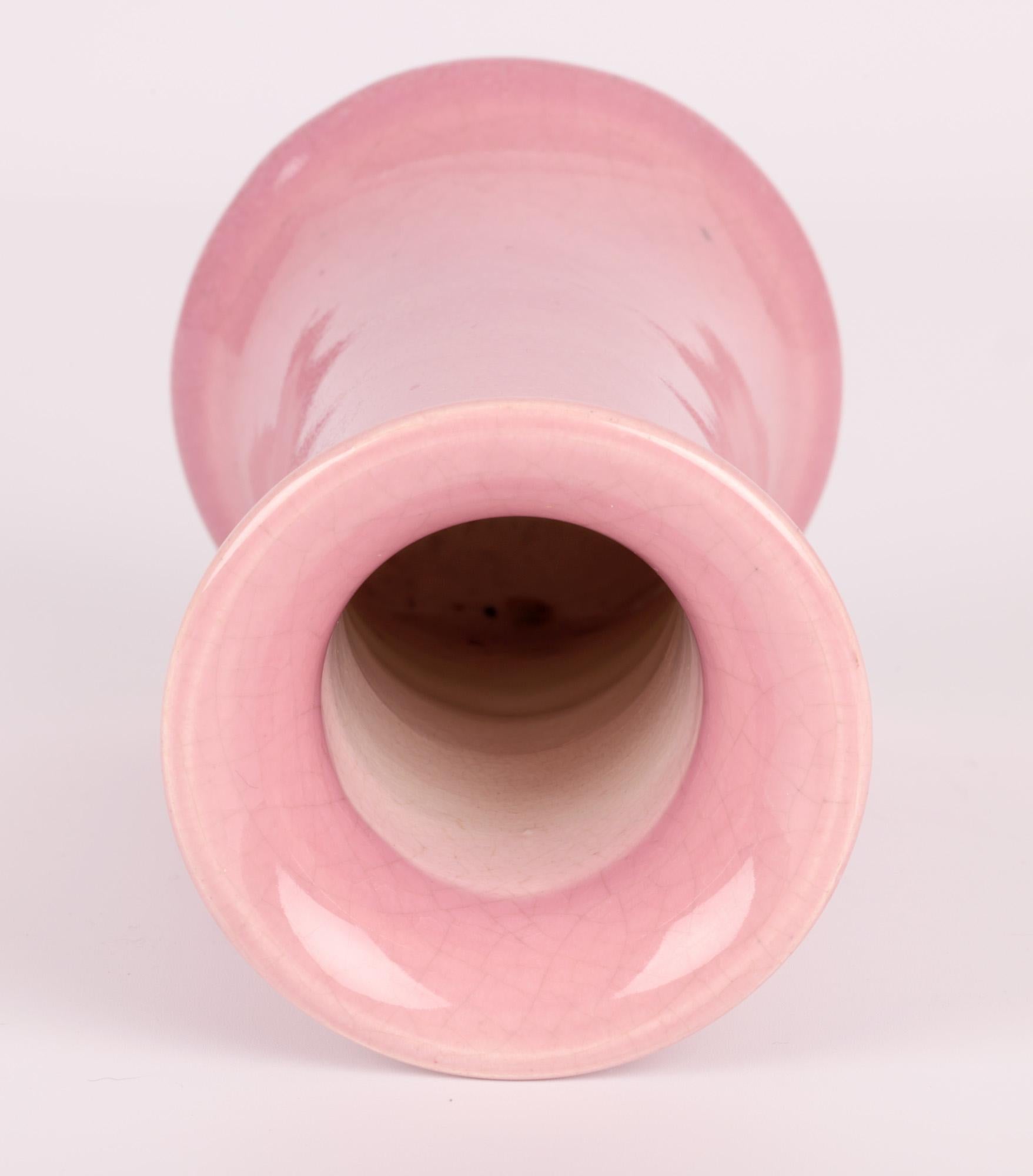 Bretby Arts & Crafts Pink Glazed Art Pottery Vase 4