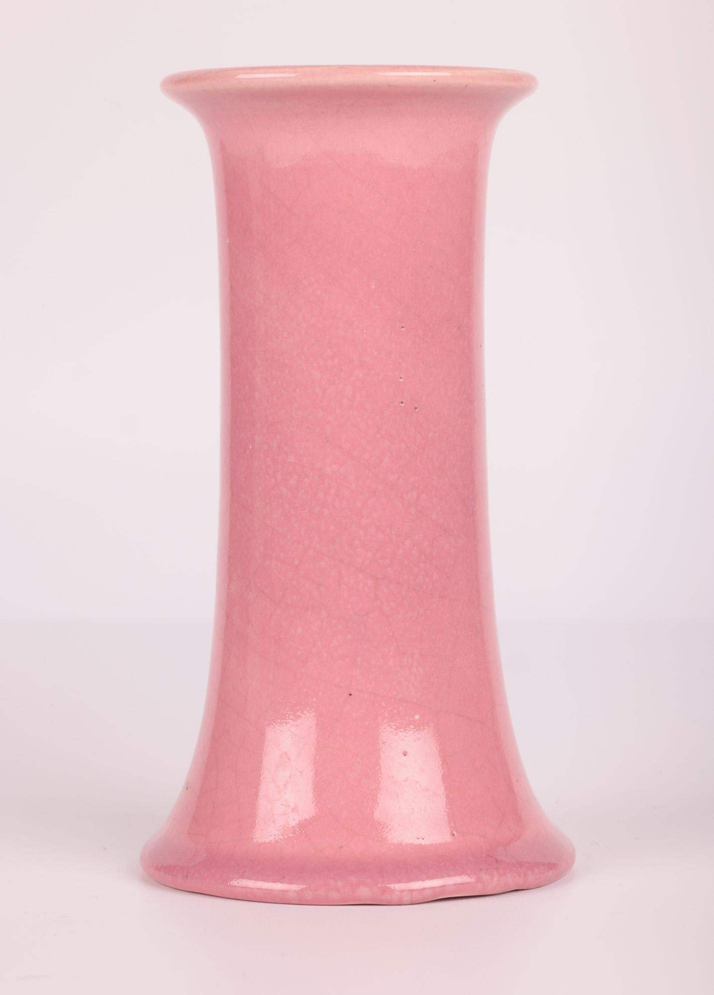 Bretby Arts & Crafts Pink Glazed Art Pottery Vase 8