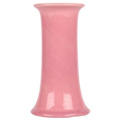Antique Bretby Arts & Crafts Pink Glazed Art Pottery Vase