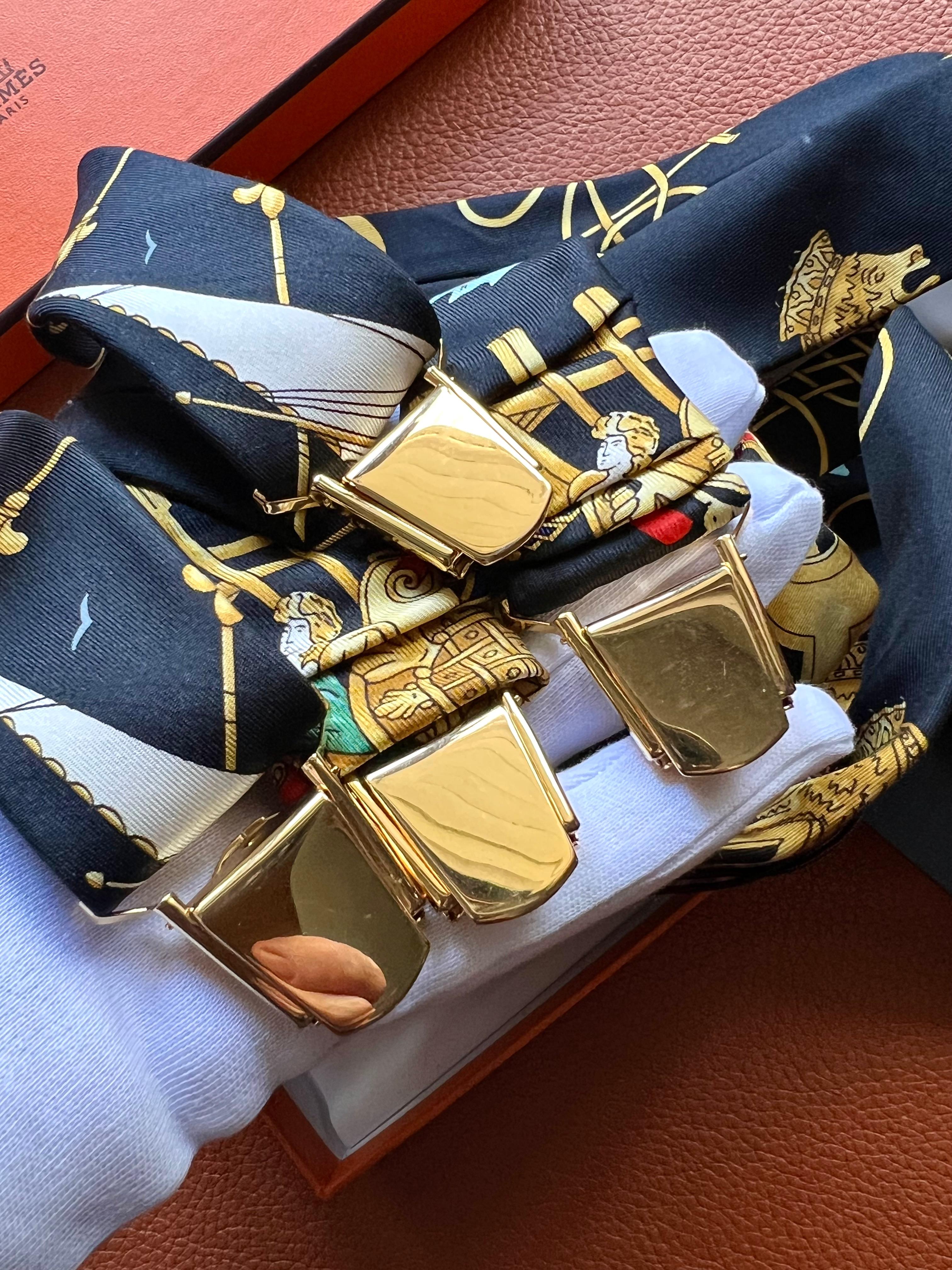 Bretelle seta HERMÈS For Sale 2