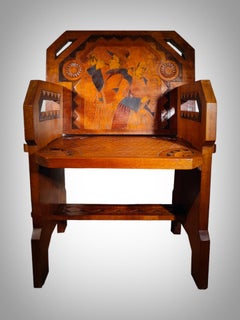 Breton Art Deco Armchair Paul Fouillen