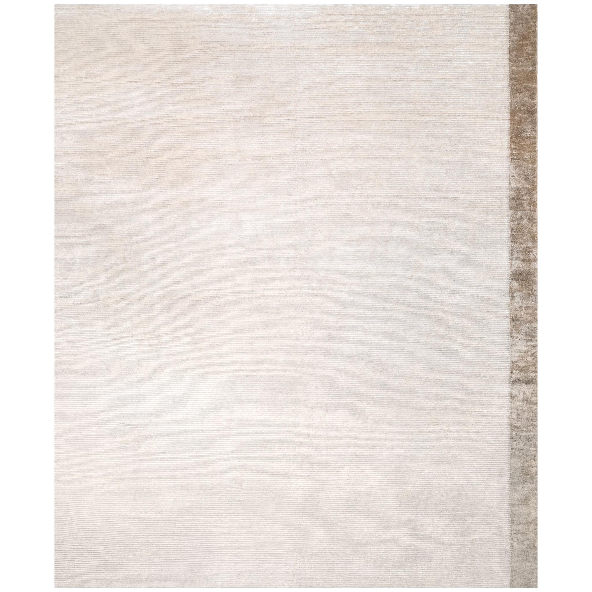Plain White beige Contemporary rug Scandinavian Modern - Breton Beige For Sale