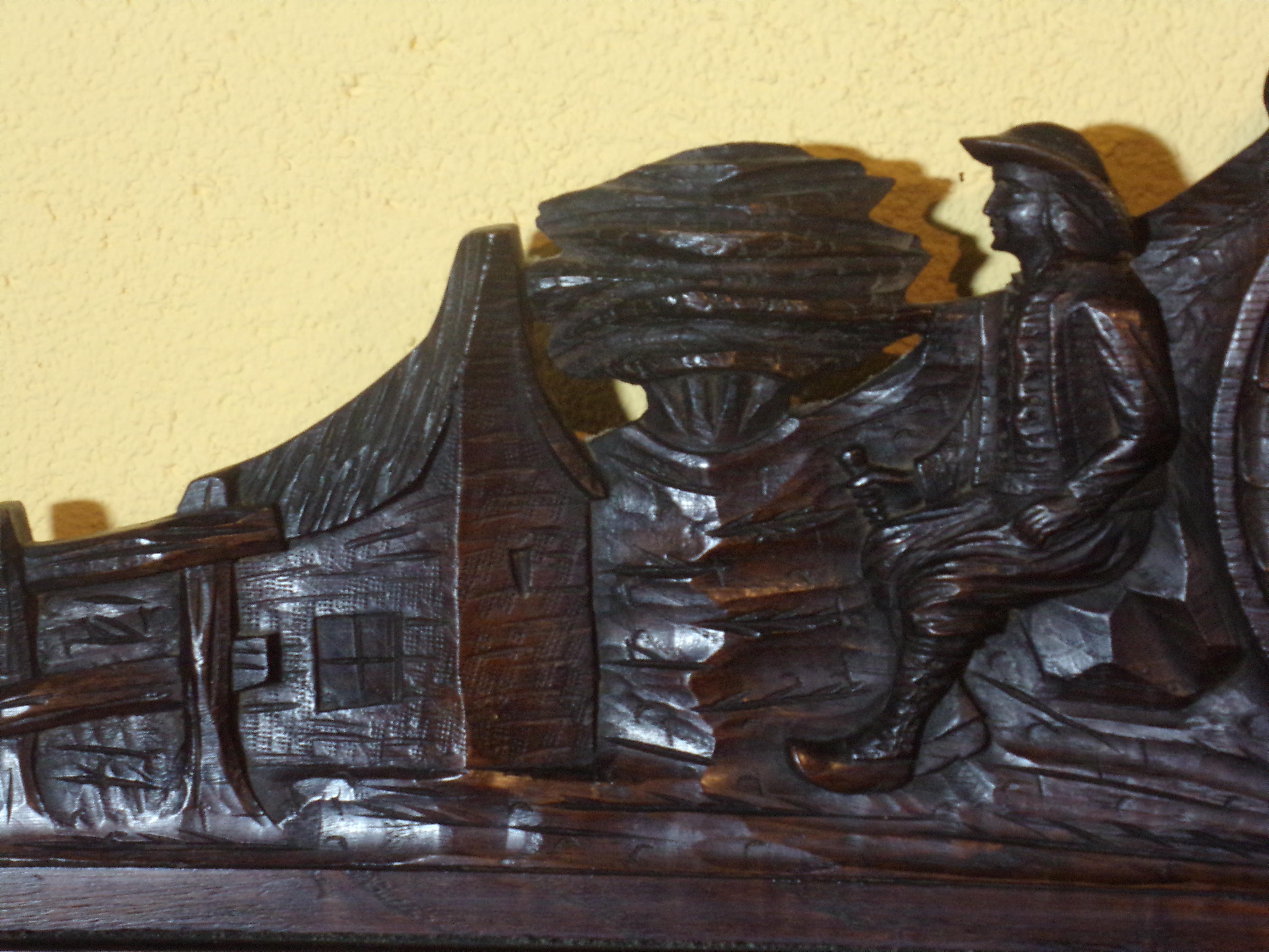 Late 19th Century Breton Carved Double Bed, C1890 For Sale
