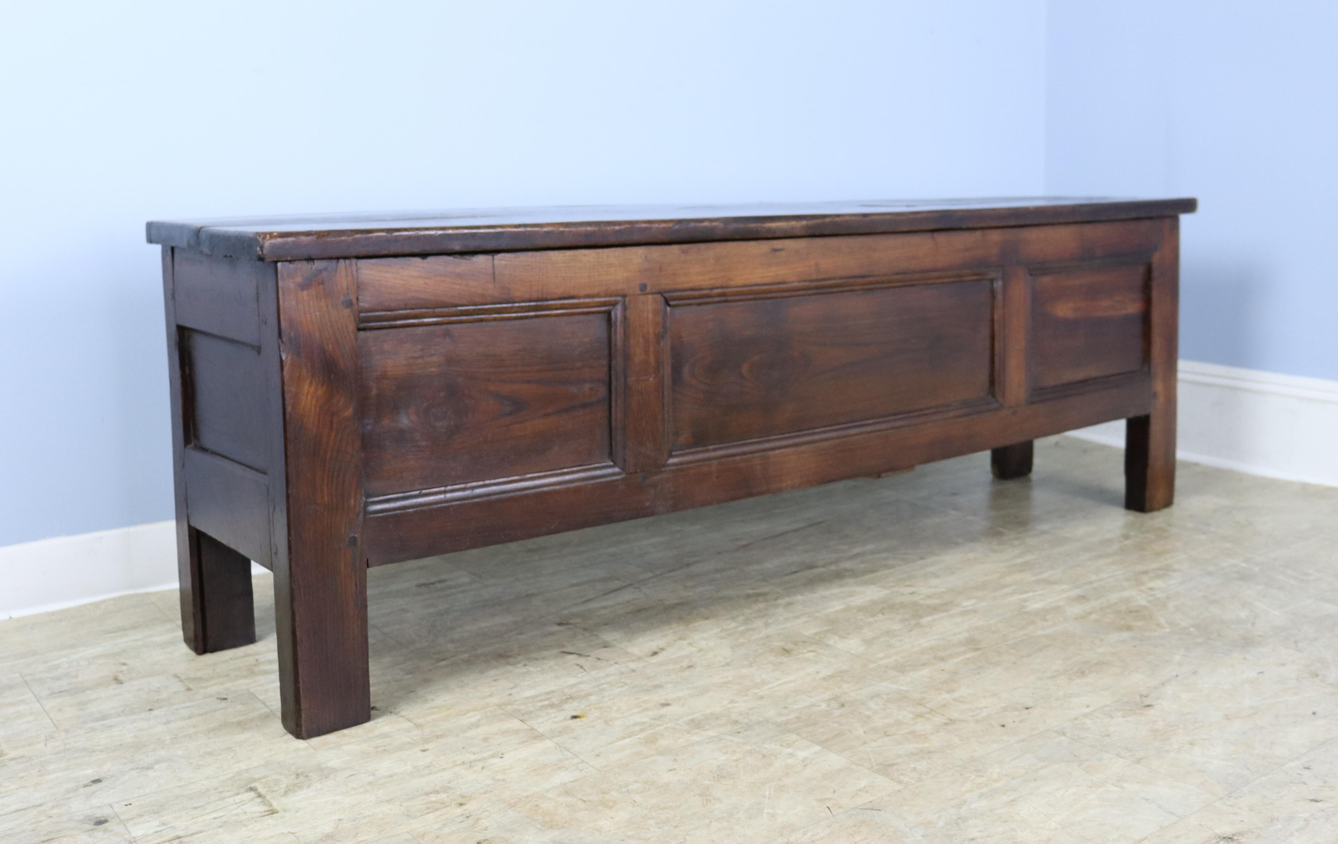 French Breton Coffer in Chestnut For Sale