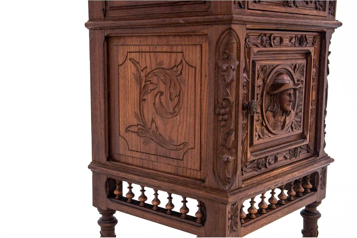 Breton Style Bedside Table, France, Around 1880 1