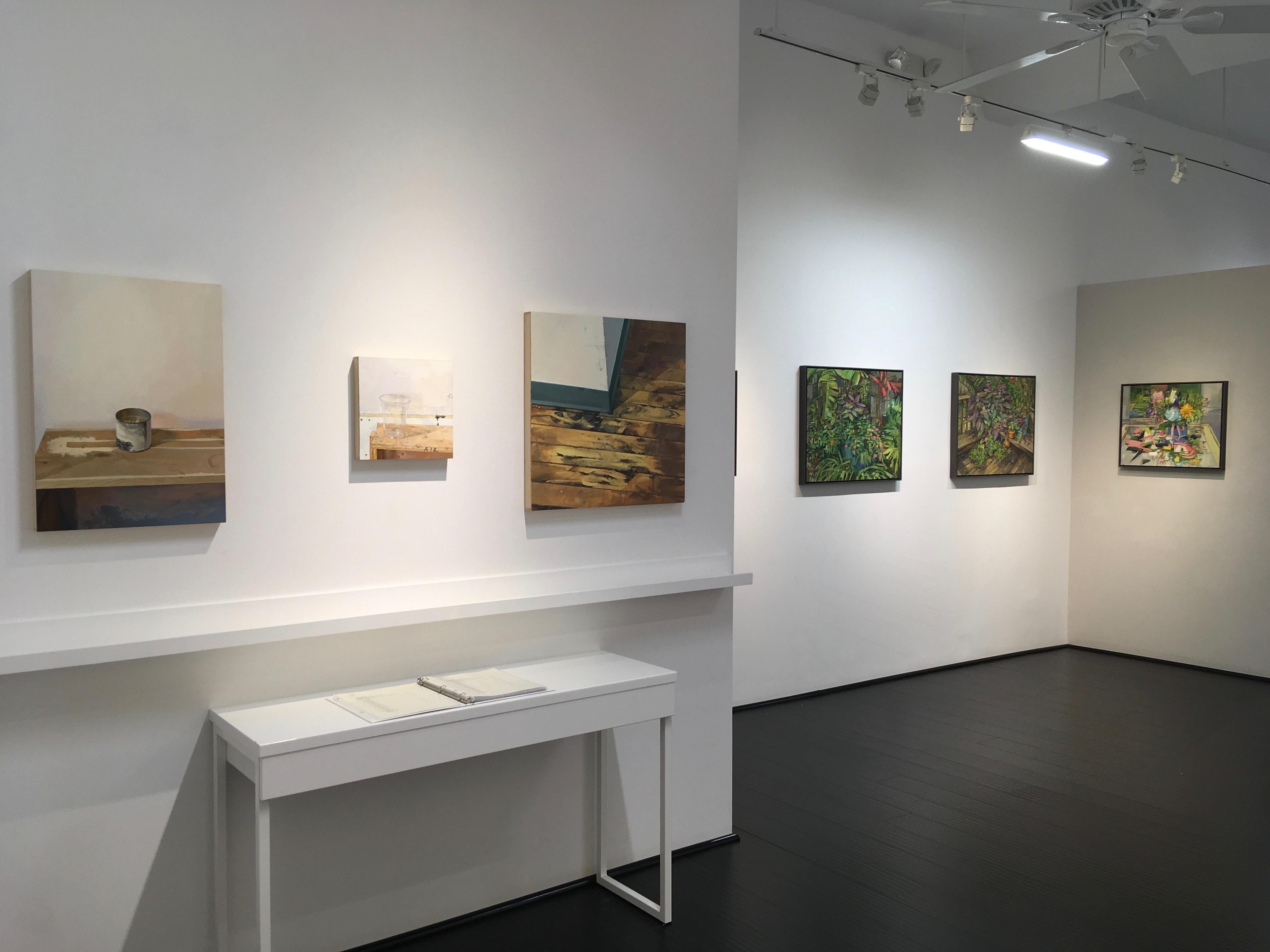 Rincón del pasillo - Suelos de madera marrón dorado contemporáneo Studio Interior, 201 en venta 3