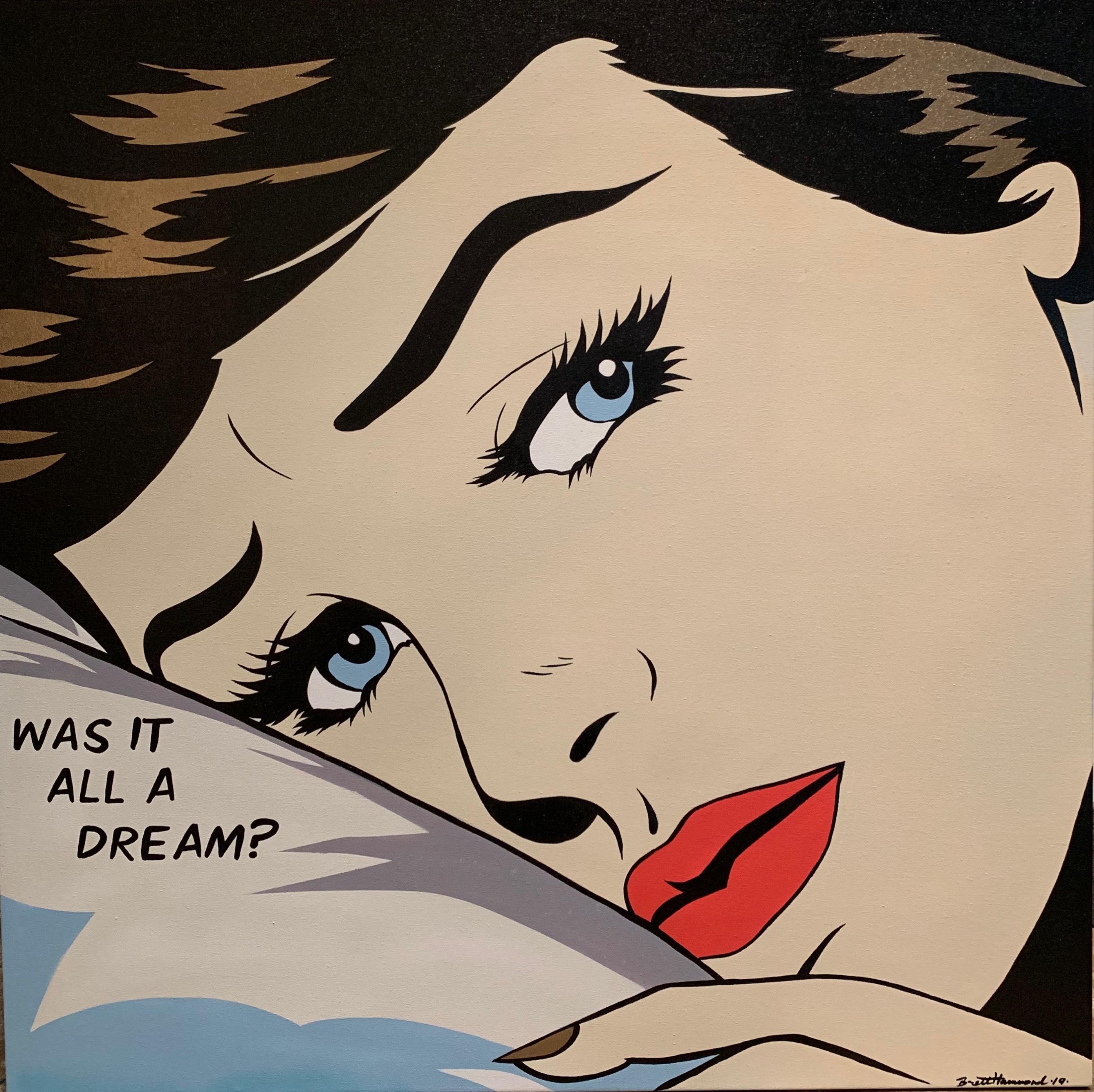 Brett Hammond - Pop Art Figurative Painting - Dream Noir