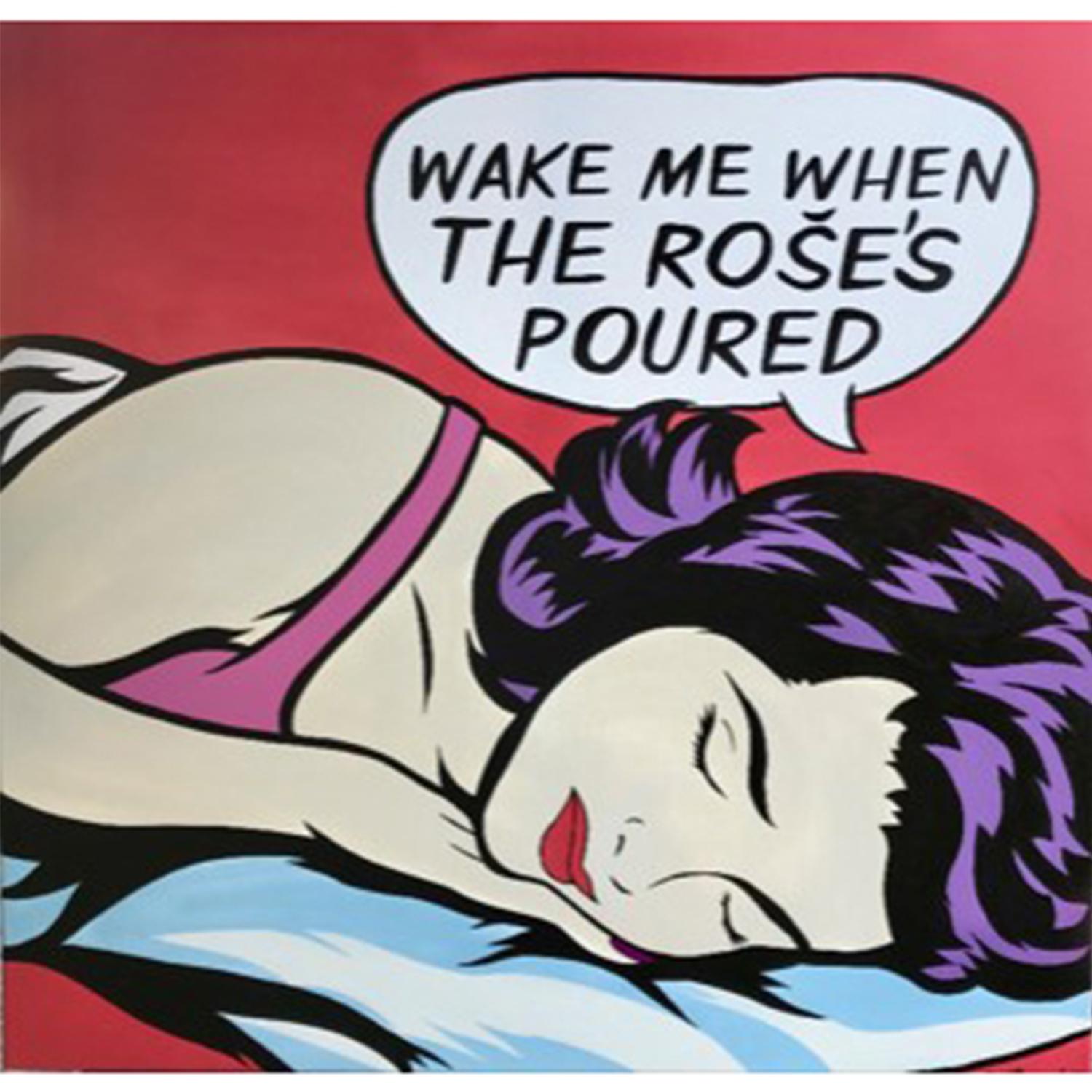 Brett Hammond - Pop Art Portrait Painting - Rosé Dreams