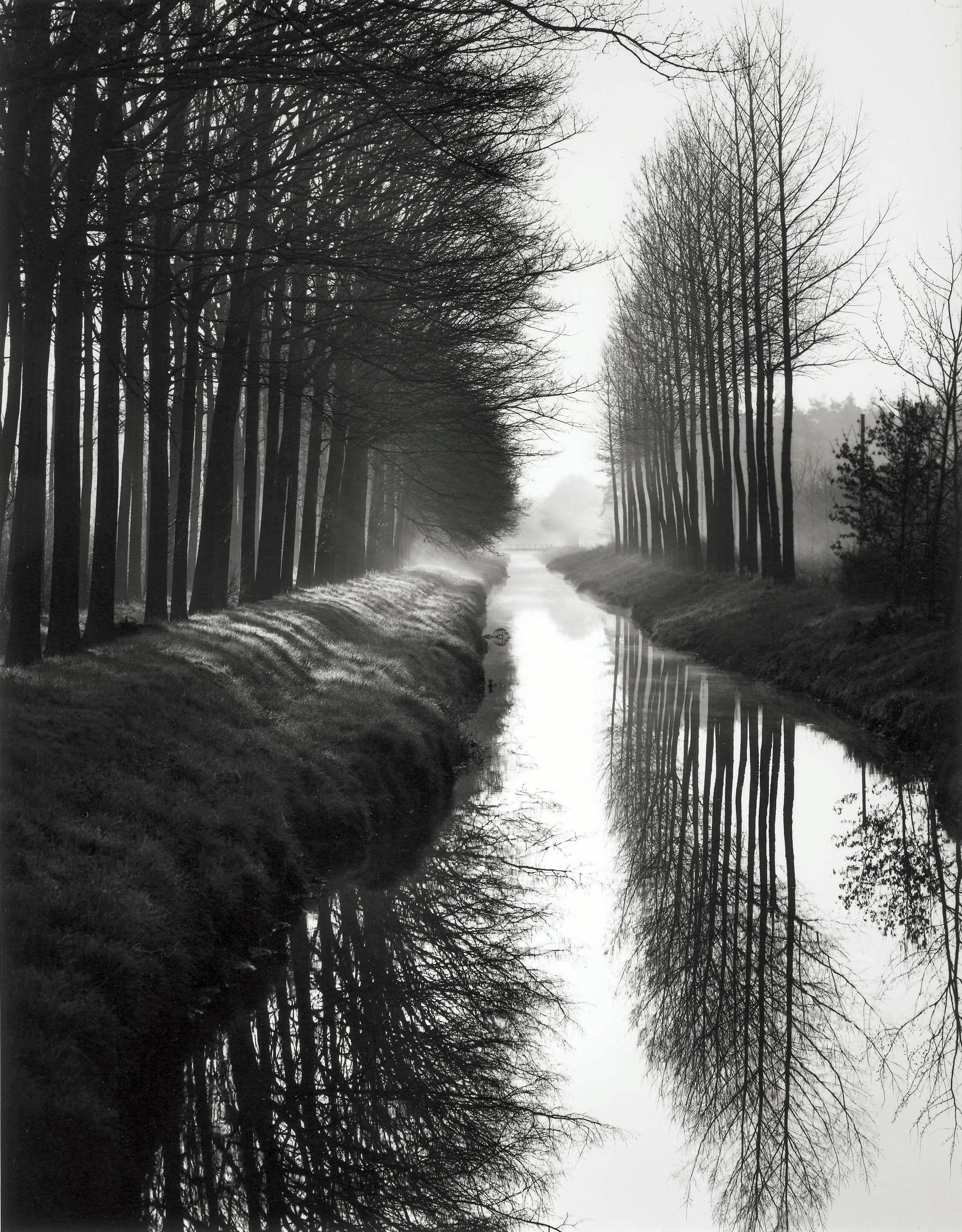 Brett Weston Black and White Photograph - Holland Canal, Netherlands