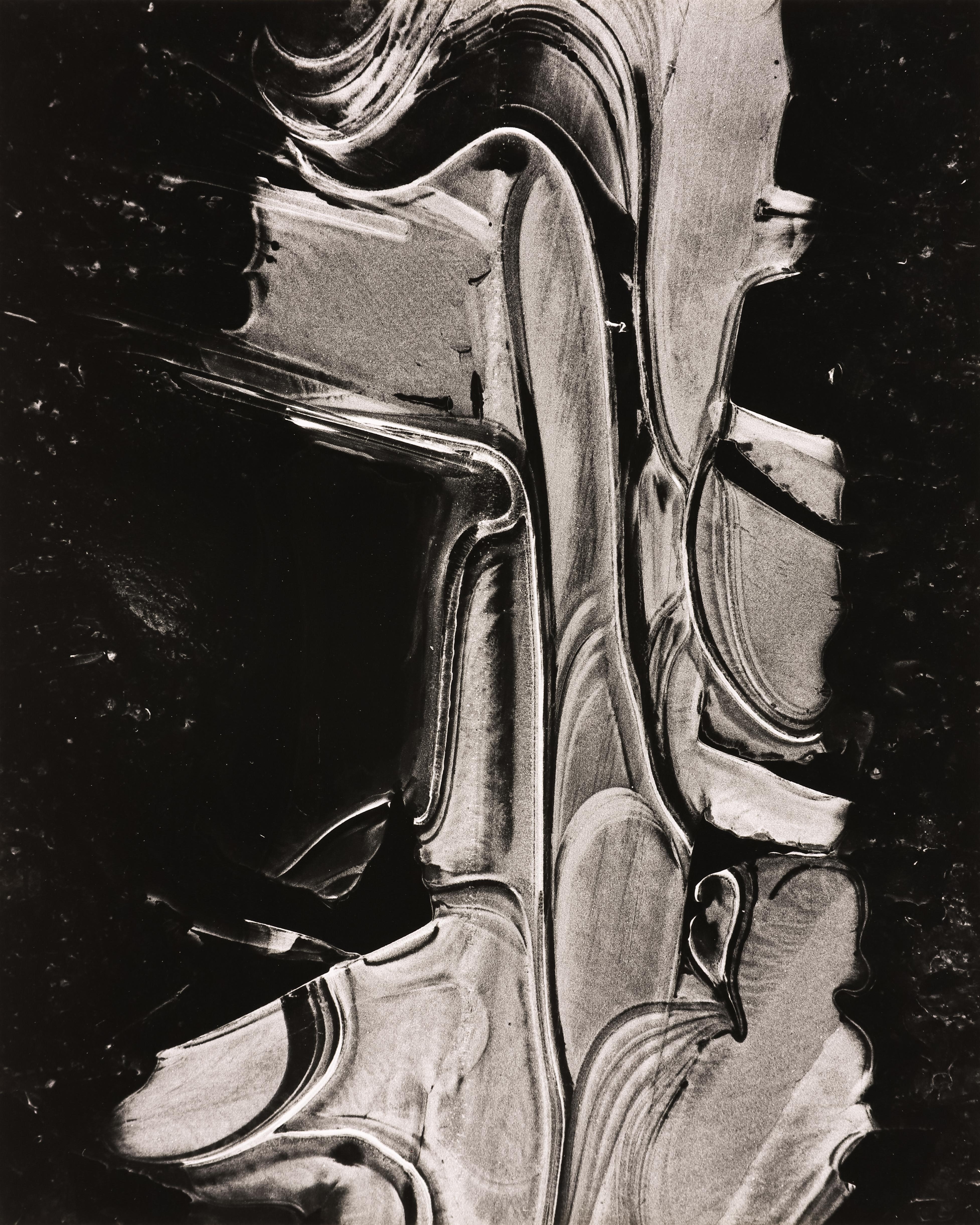 Brett Weston Black and White Photograph - Ice Forms, Oregon