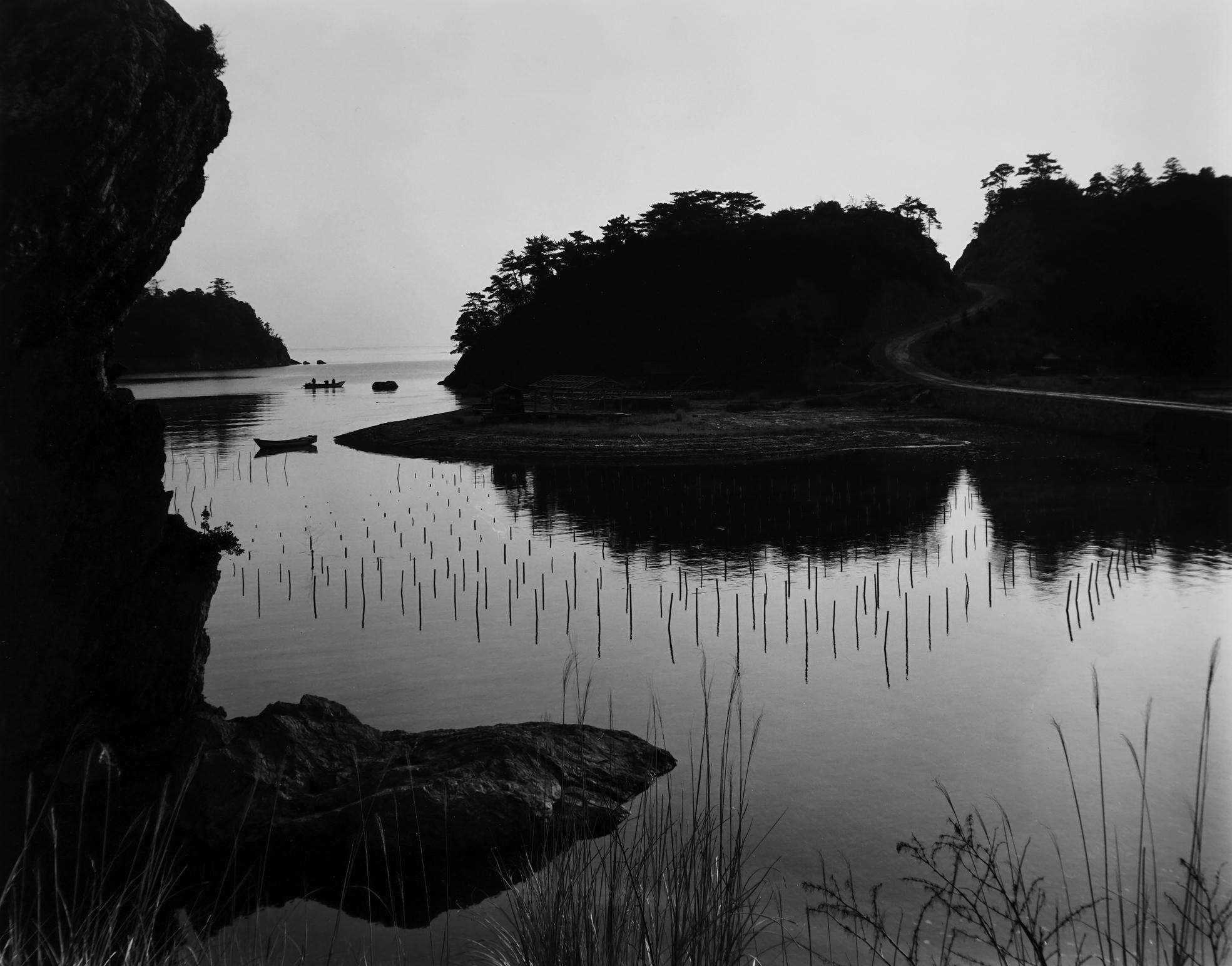 Brett Weston Black and White Photograph - Inlet, Japan, 1970 (Vintage)