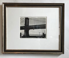 Manhattan Bridge or Untitled (Bridge construction/wire) Rare Vintage