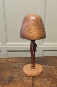 Bretton Oak and Walnut Milliners Hat Form