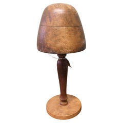 Bretton Oak and Walnut Milliners Hat Form