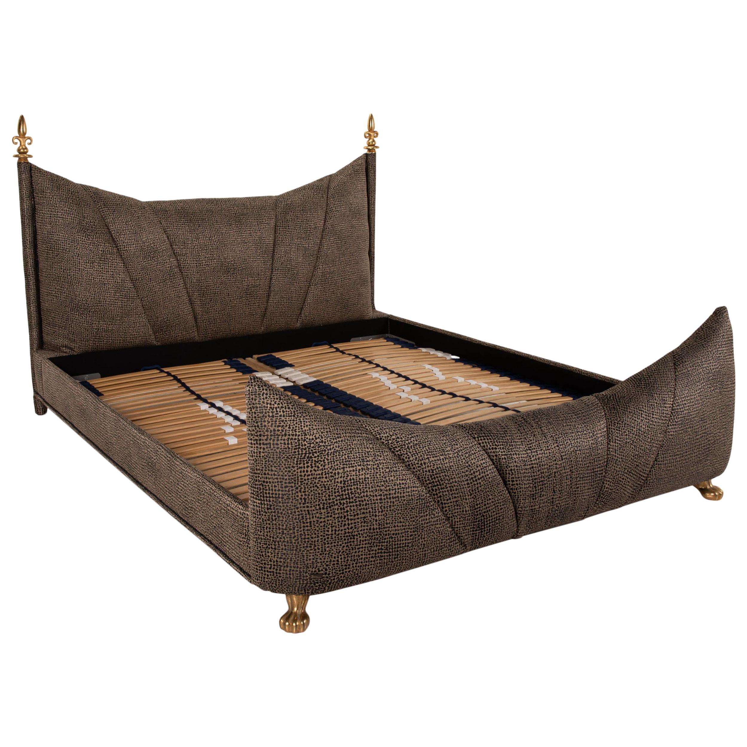 Bretz Ali Baba Velvet Bed Brown Double Bed For Sale