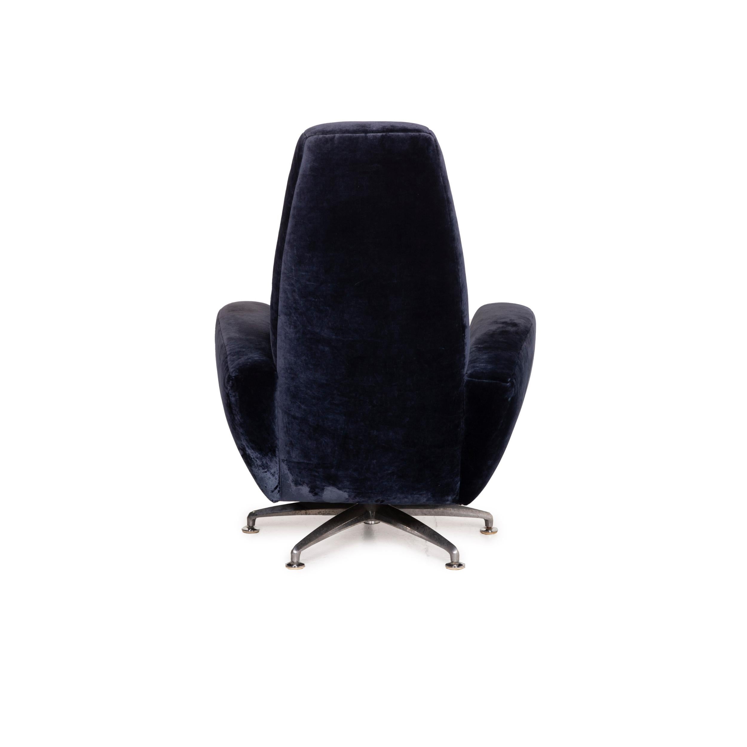 Bretz Anthracite Armchair Fabric 6