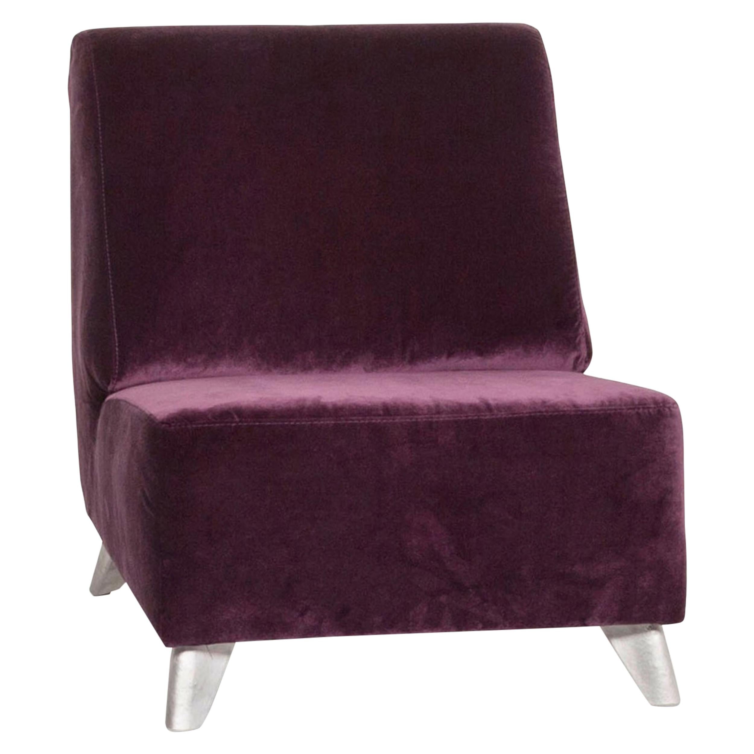 Bretz Armchair Purple For Sale