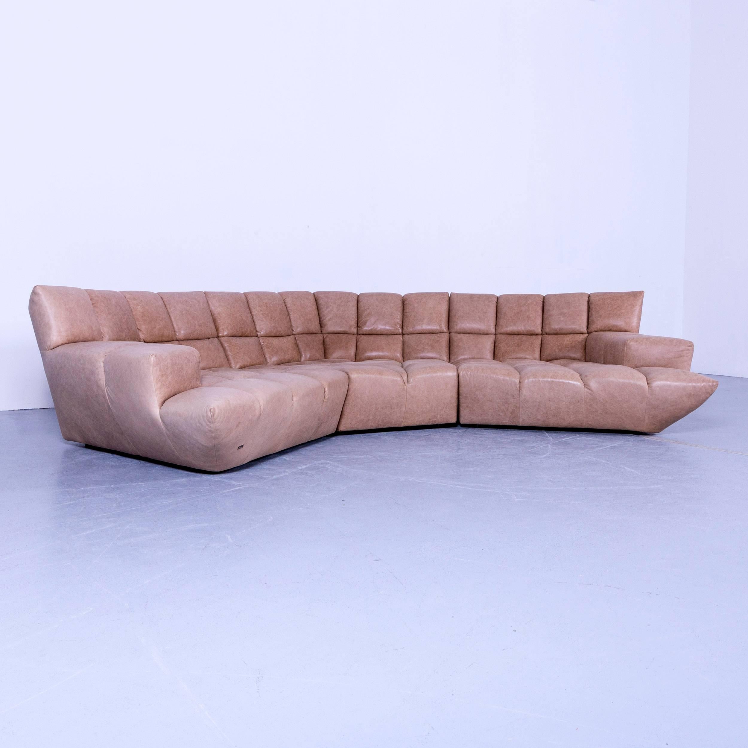 An Bretz Cloud 7 Anilin leather designer corner-sofa brown.

















   