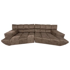 Bretz Cloud 7 Fabric Sofa Brown Four-Seater Couch
