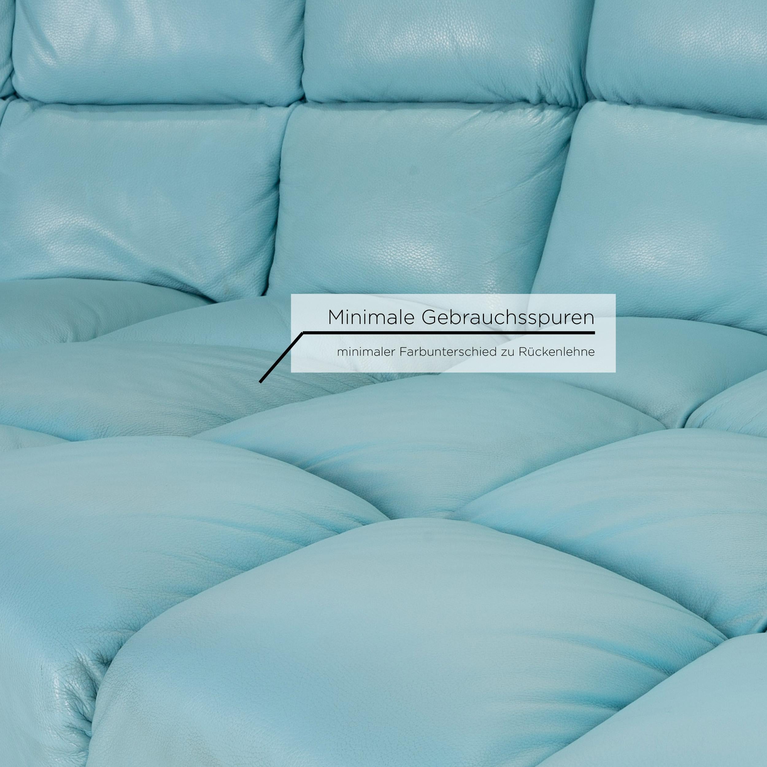 light blue modular sofa