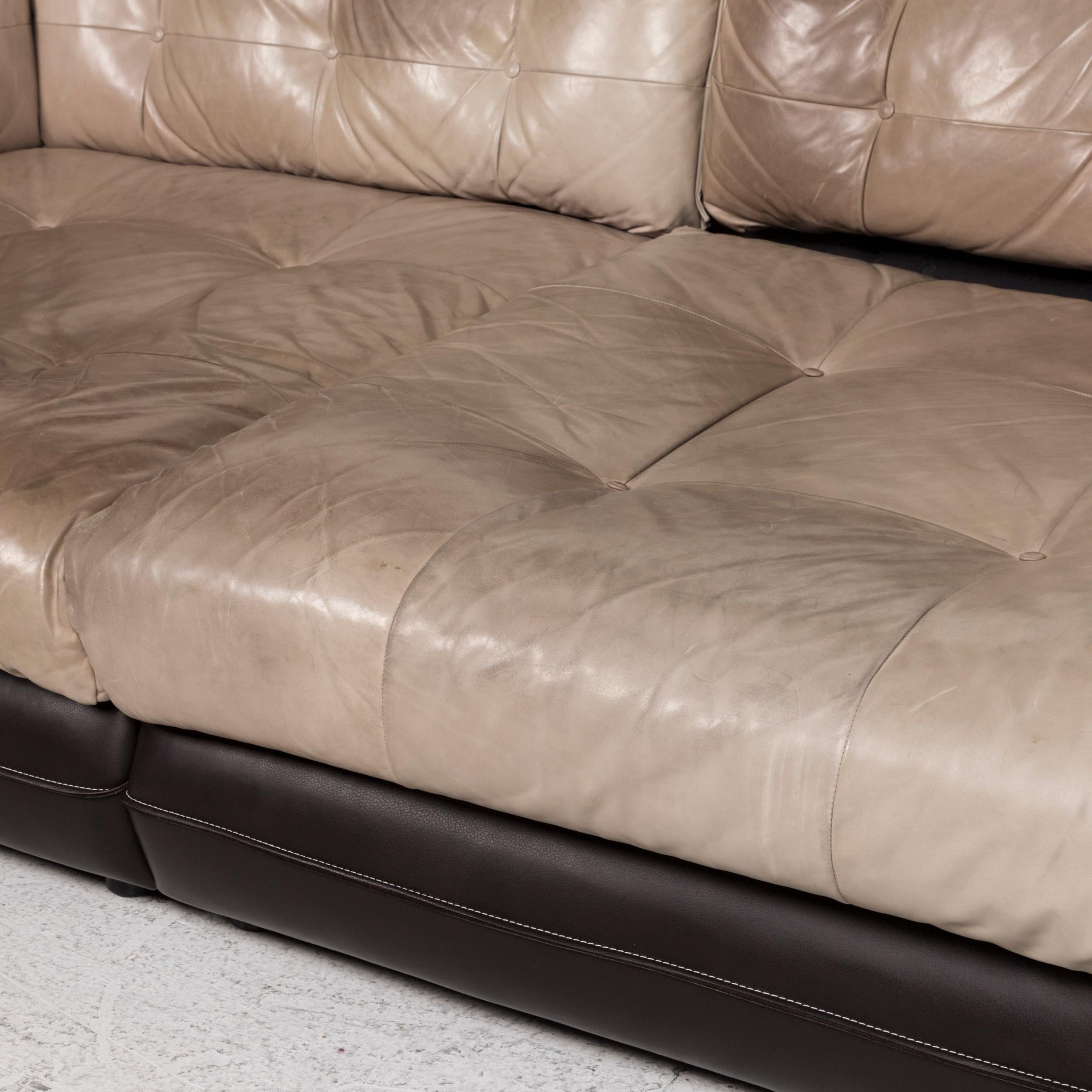 brown leather couch