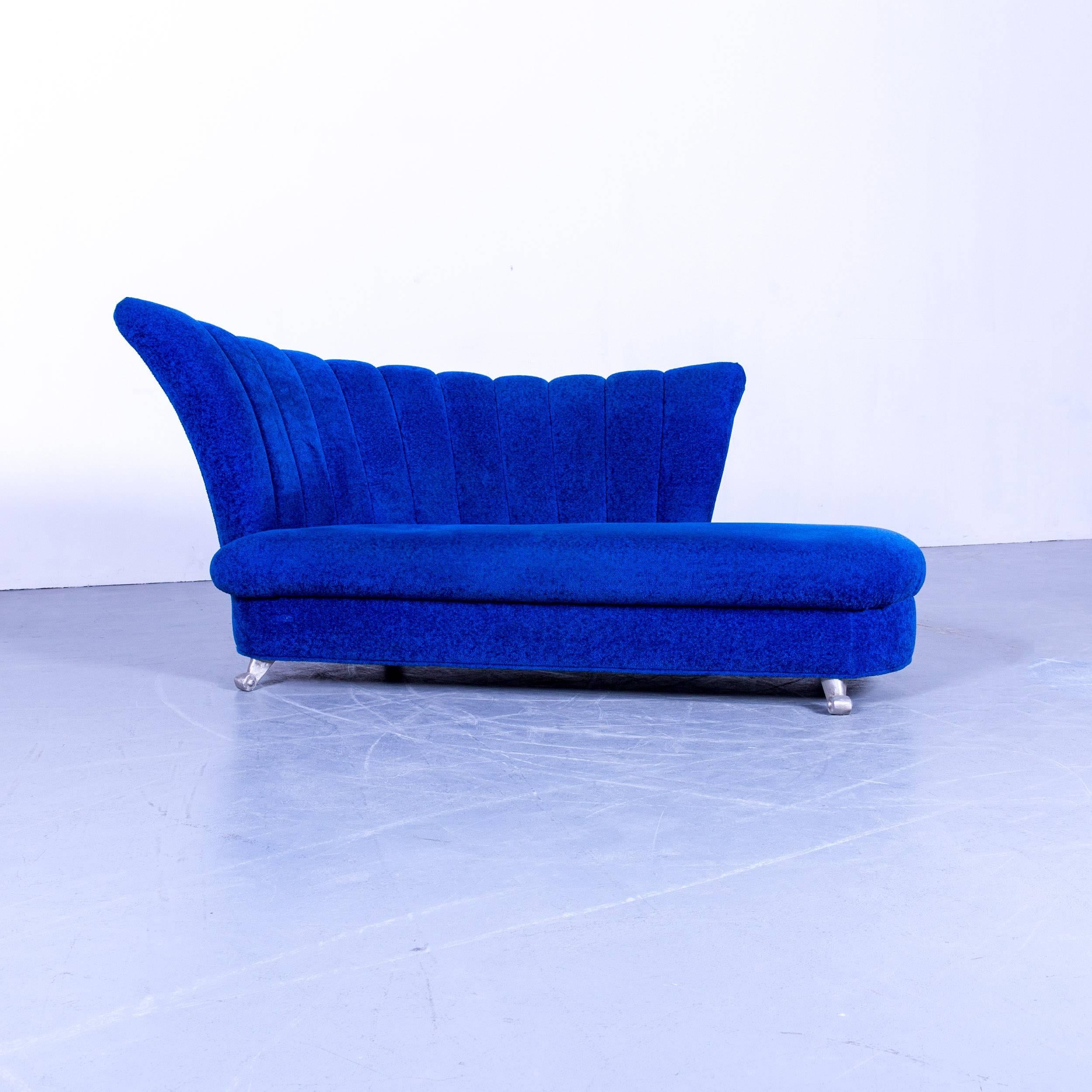 Blue colored original Bretz designer sofa, in an elegant design, made for pure comfort and style.