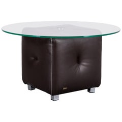 Bretz Don Corleone Leather Foot-Stool Brown Coffee-Table