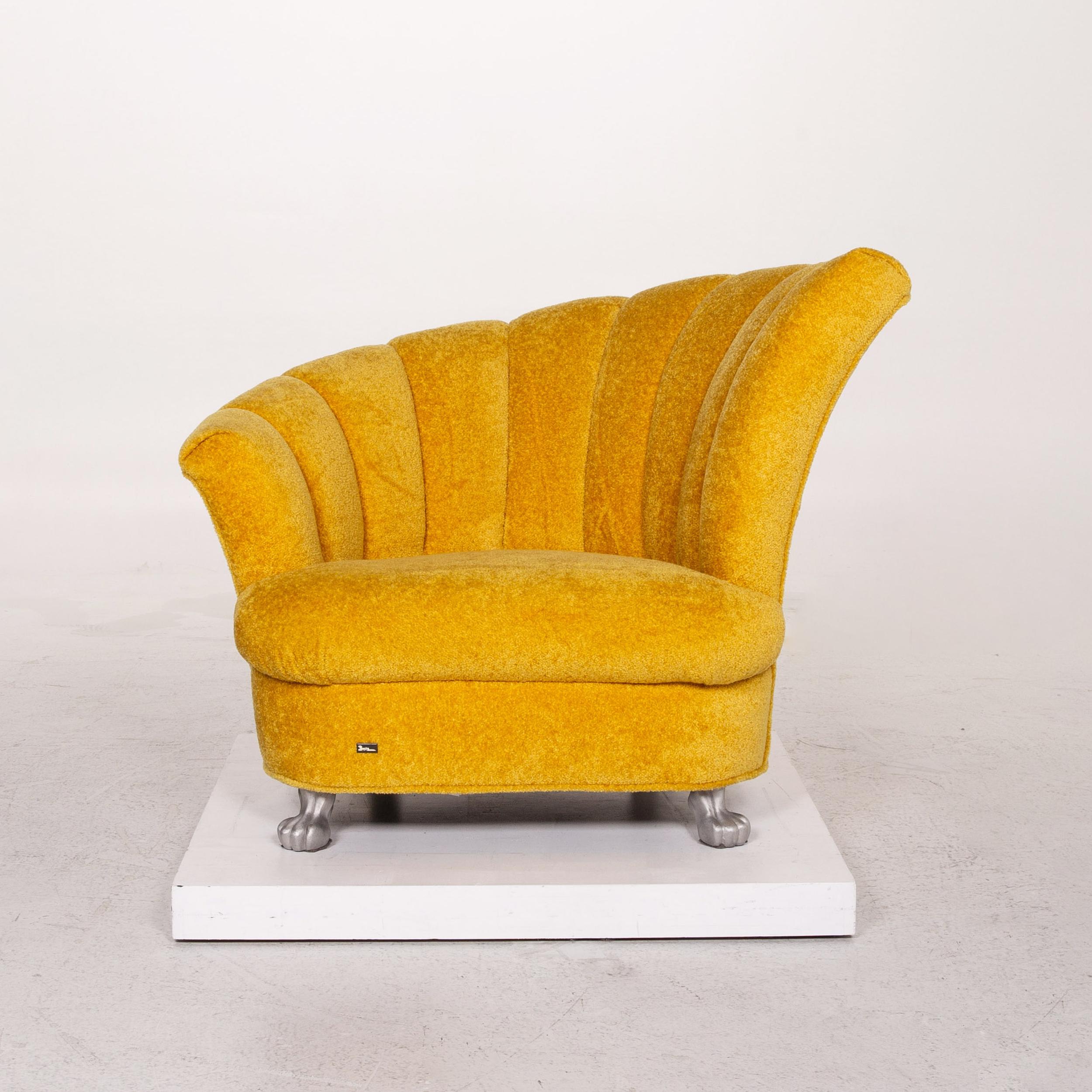 Bretz Fabric Armchair Yellow In Good Condition For Sale In Cologne, DE