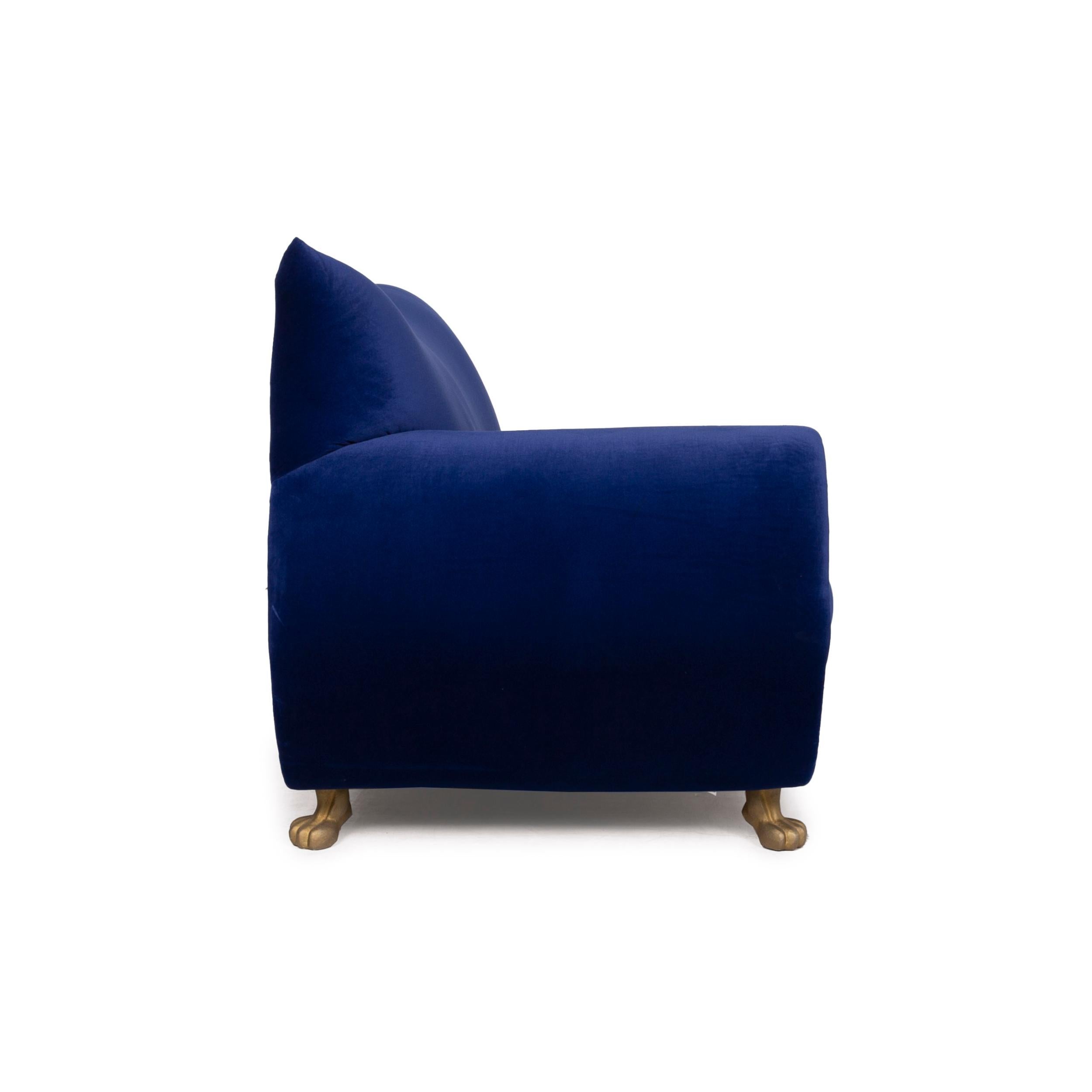 Fabric Bretz Gaudi fabric sofa blue velvet