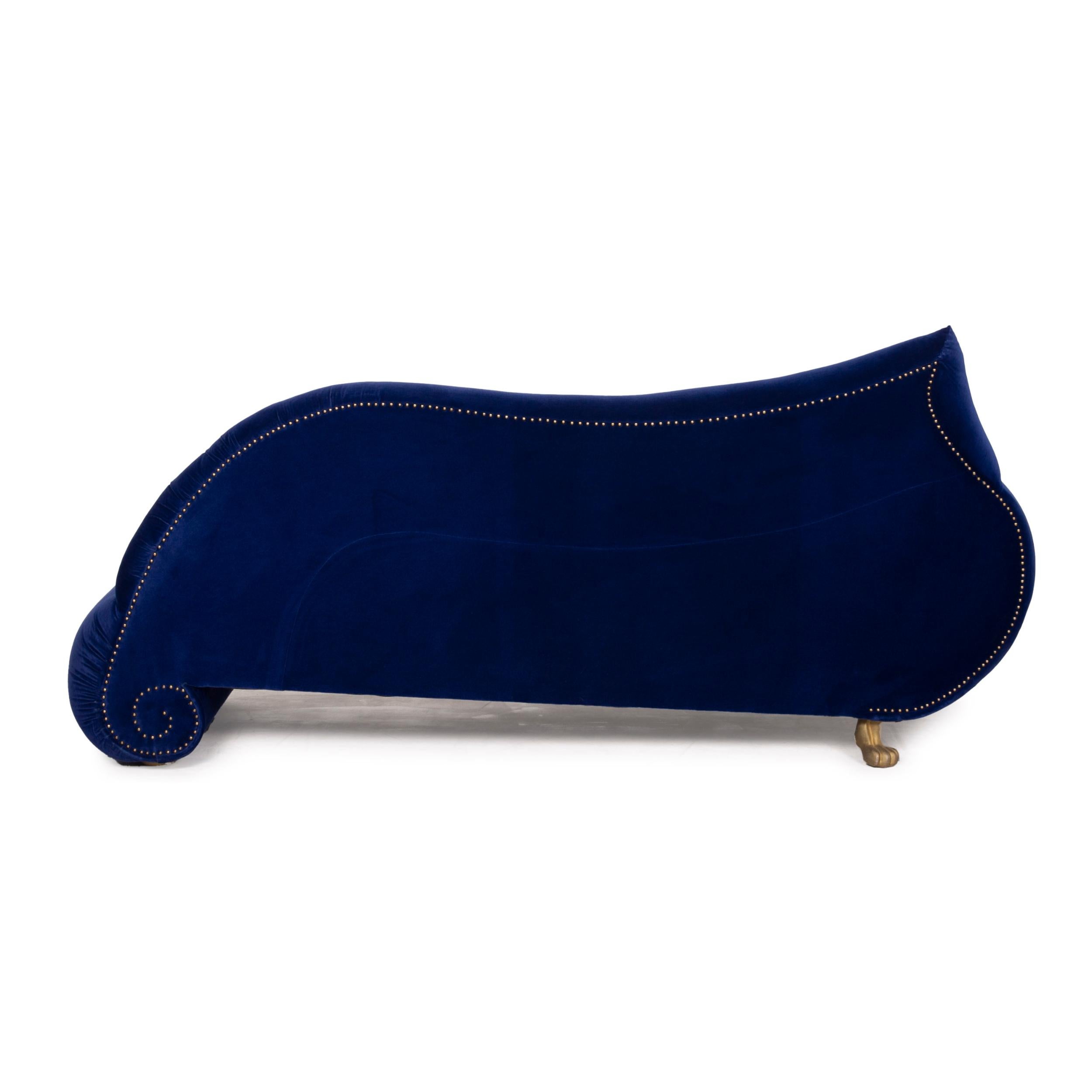 Bretz Gaudi fabric sofa blue velvet 1
