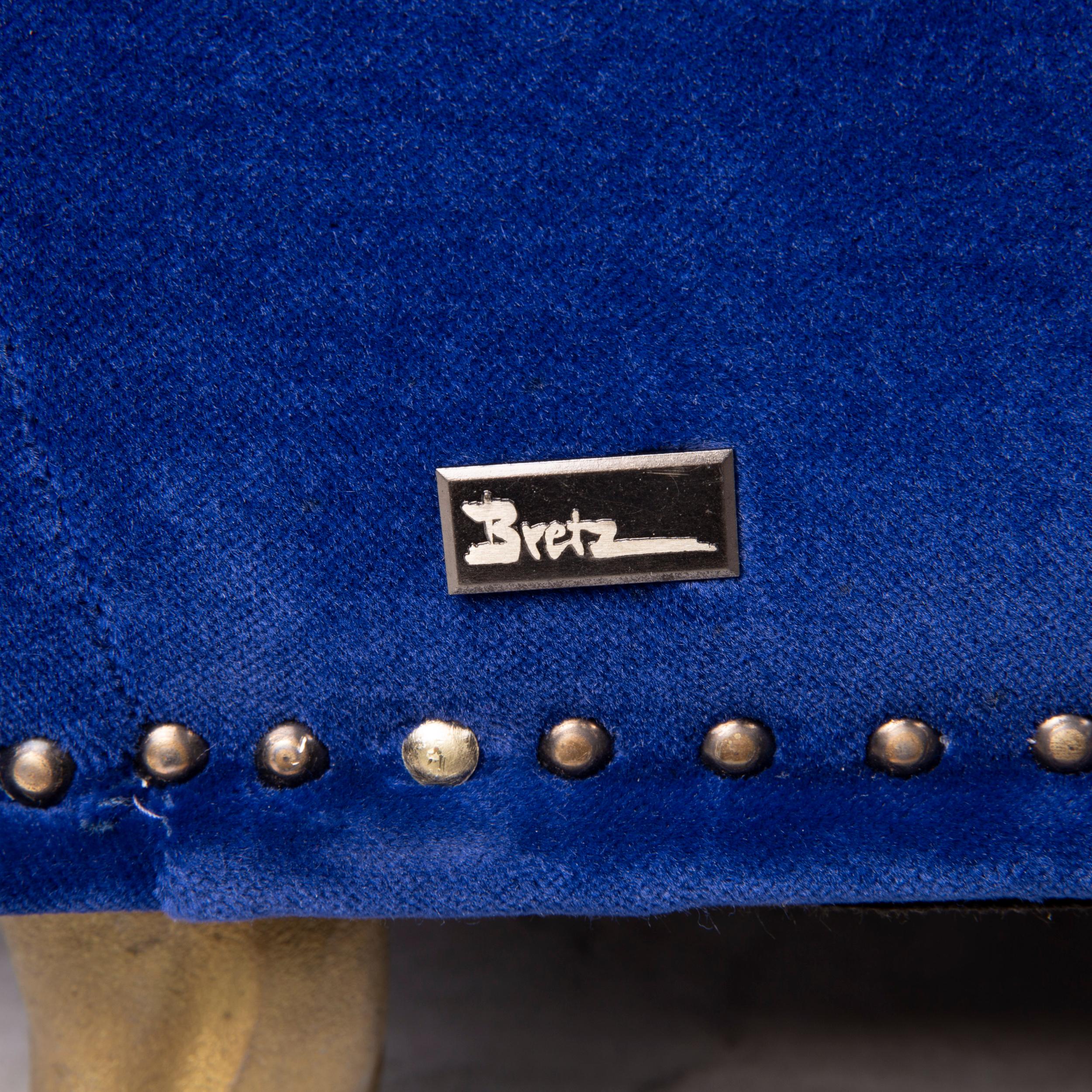 Modern Bretz Gaudi fabric sofa blue velvet