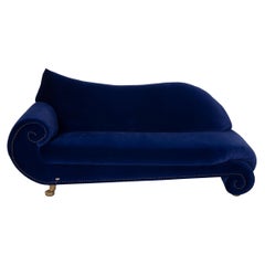 Bretz Gaudi fabric sofa blue velvet