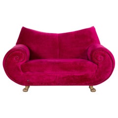 Bretz Gaudi fabric sofa Pink two-seater couch
