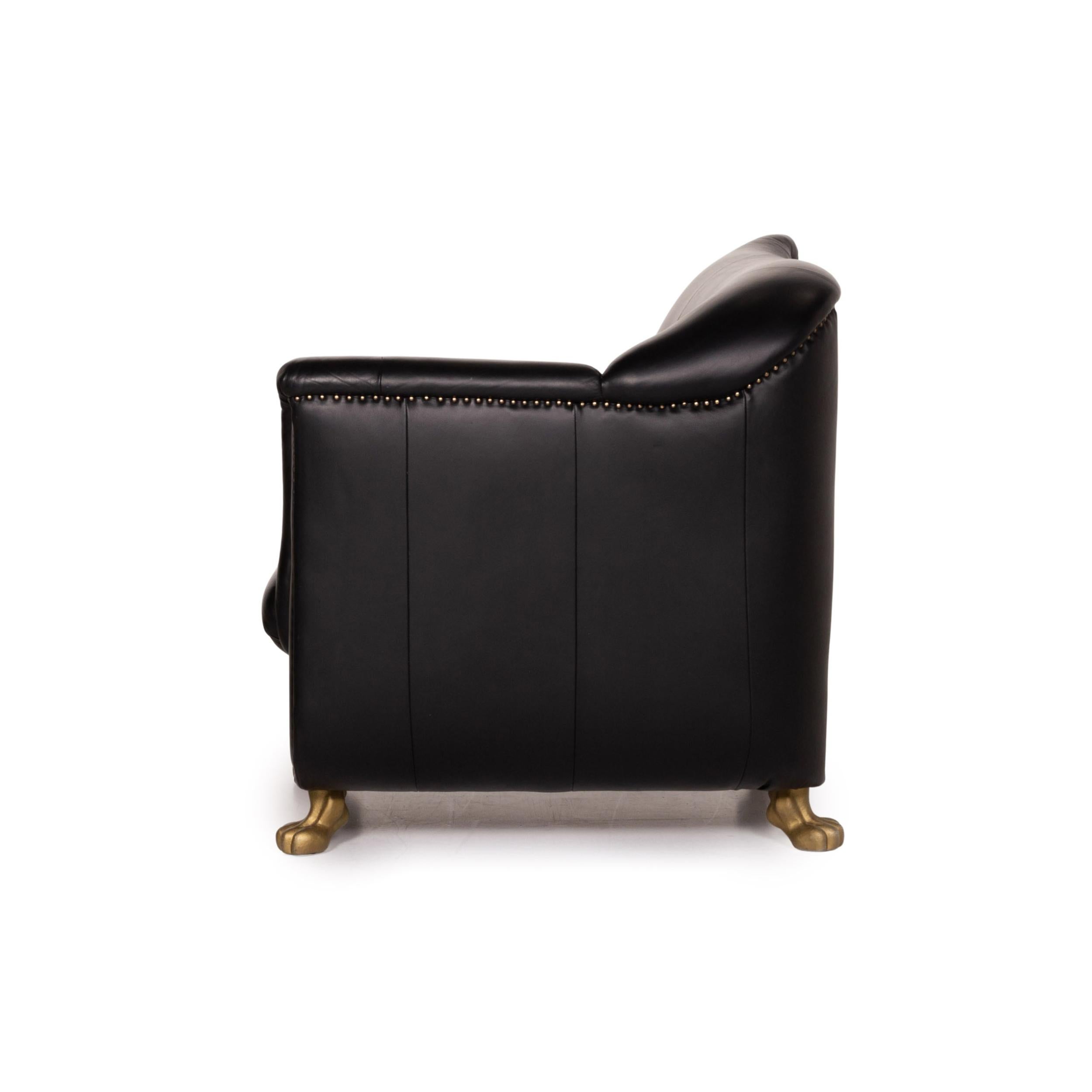 Bretz Gaudi Leather Armchair Black 5