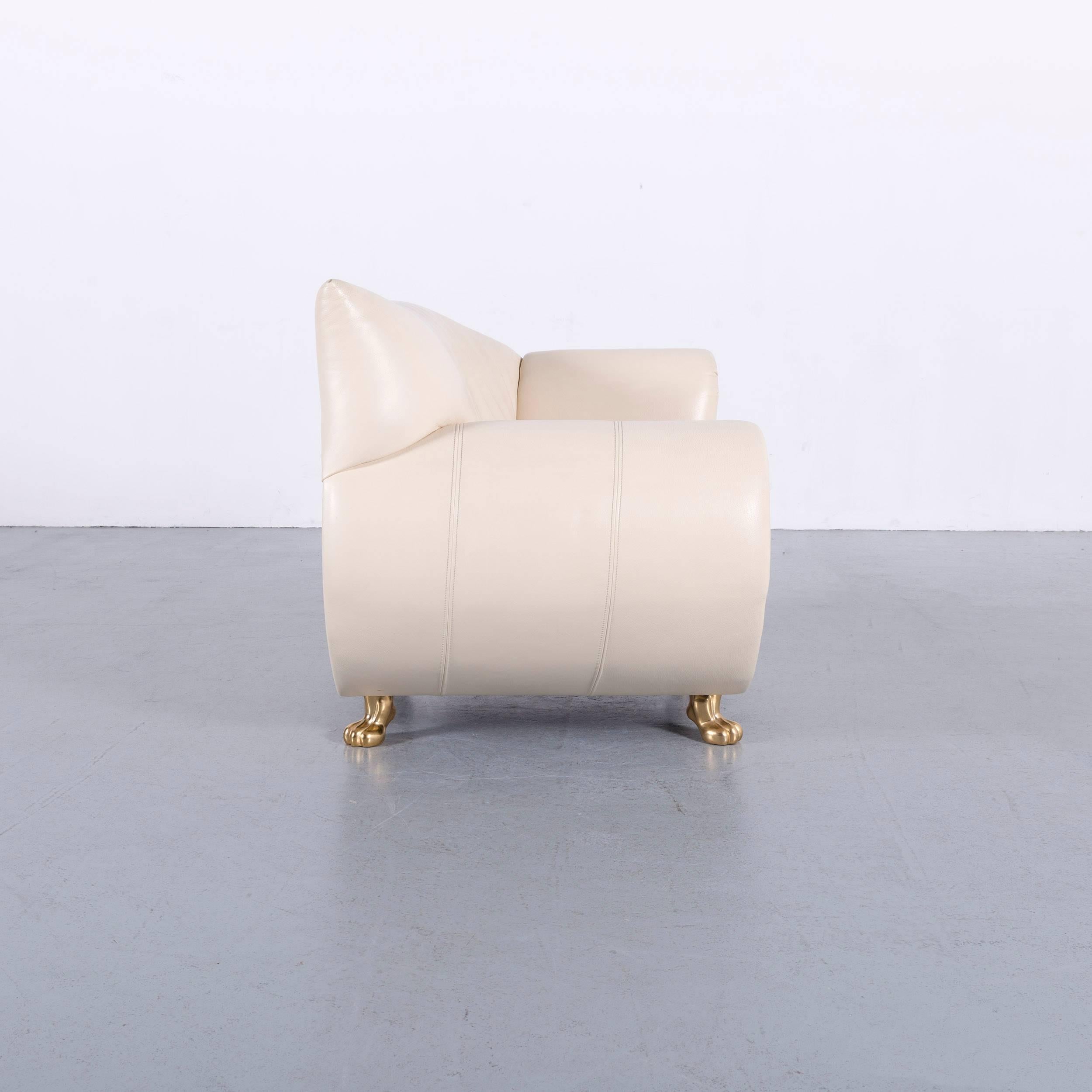Bretz Gaudi Leather Armchair Off-White One-Seat For Sale 1