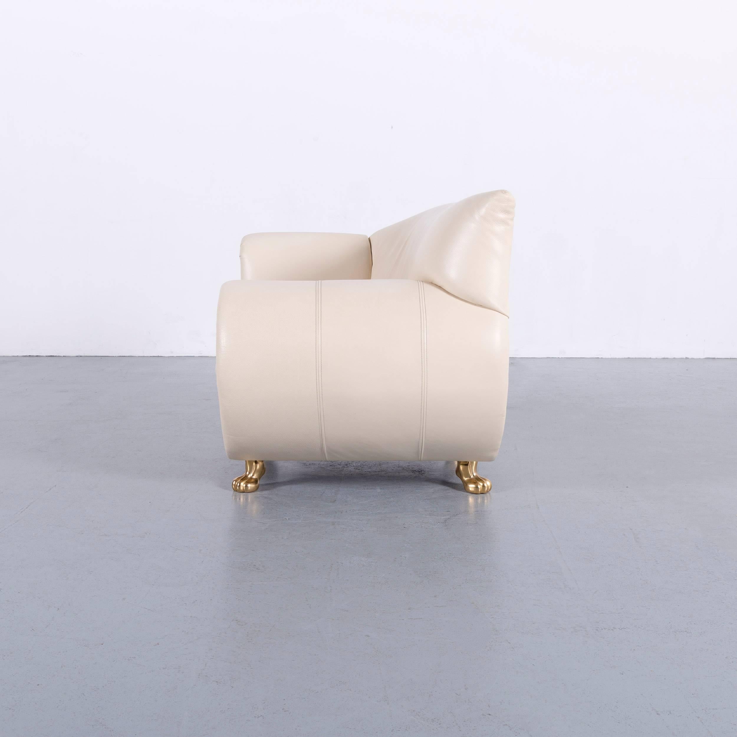 Bretz Gaudi Leather Armchair Off-White One-Seat For Sale 4