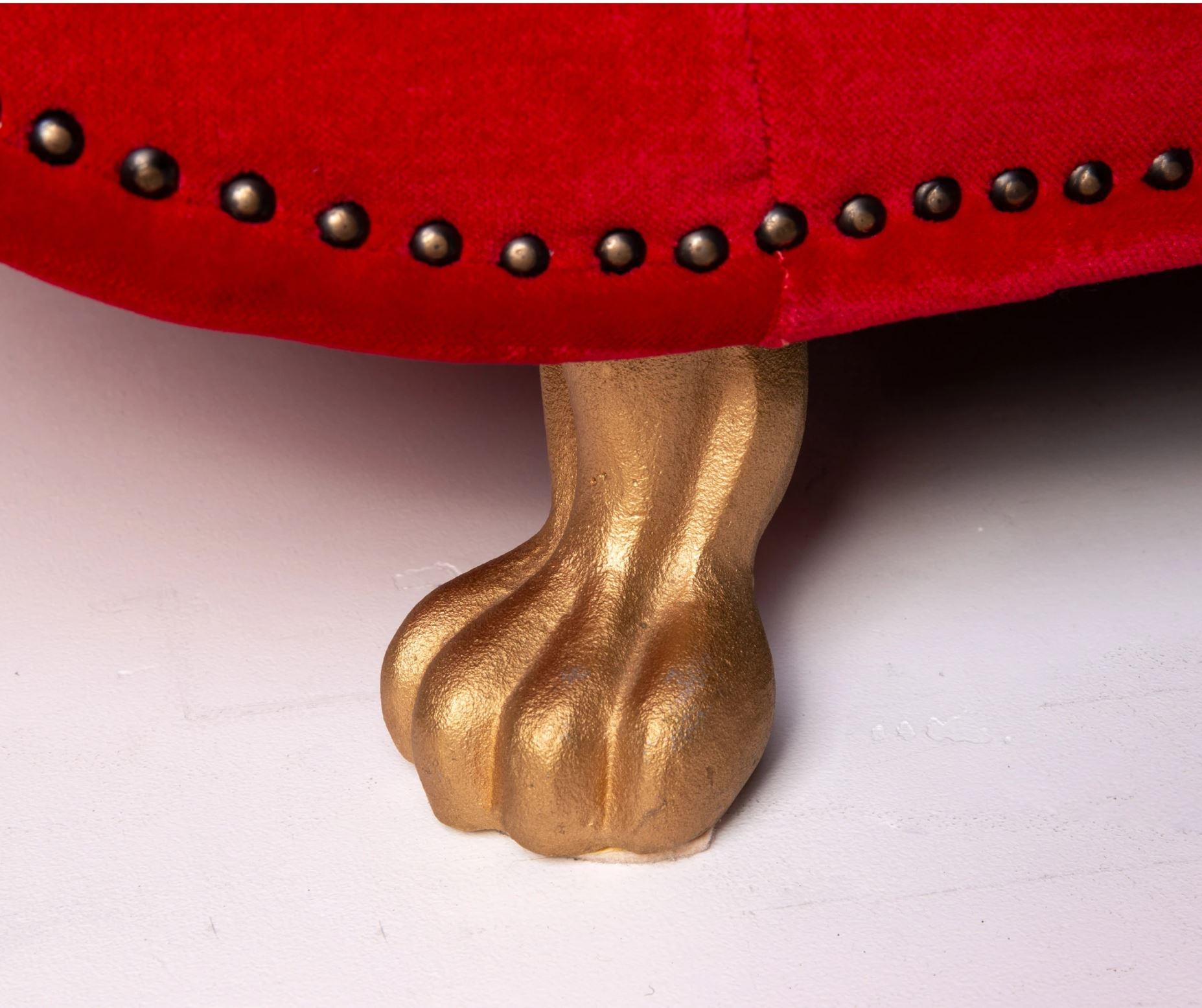 XXIe siècle et contemporain Canapé Bretz Gaudi Stoff Samt Rot Dreisitzer