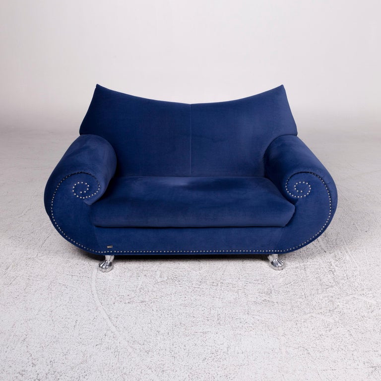 Bretz Gaudi Velvet Fabric Sofa Blue Two-Seat Couch at 1stDibs | bretz gaudi  sofa, bretz sofas
