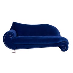 Bretz Gaudi Velvet Sofa Blue