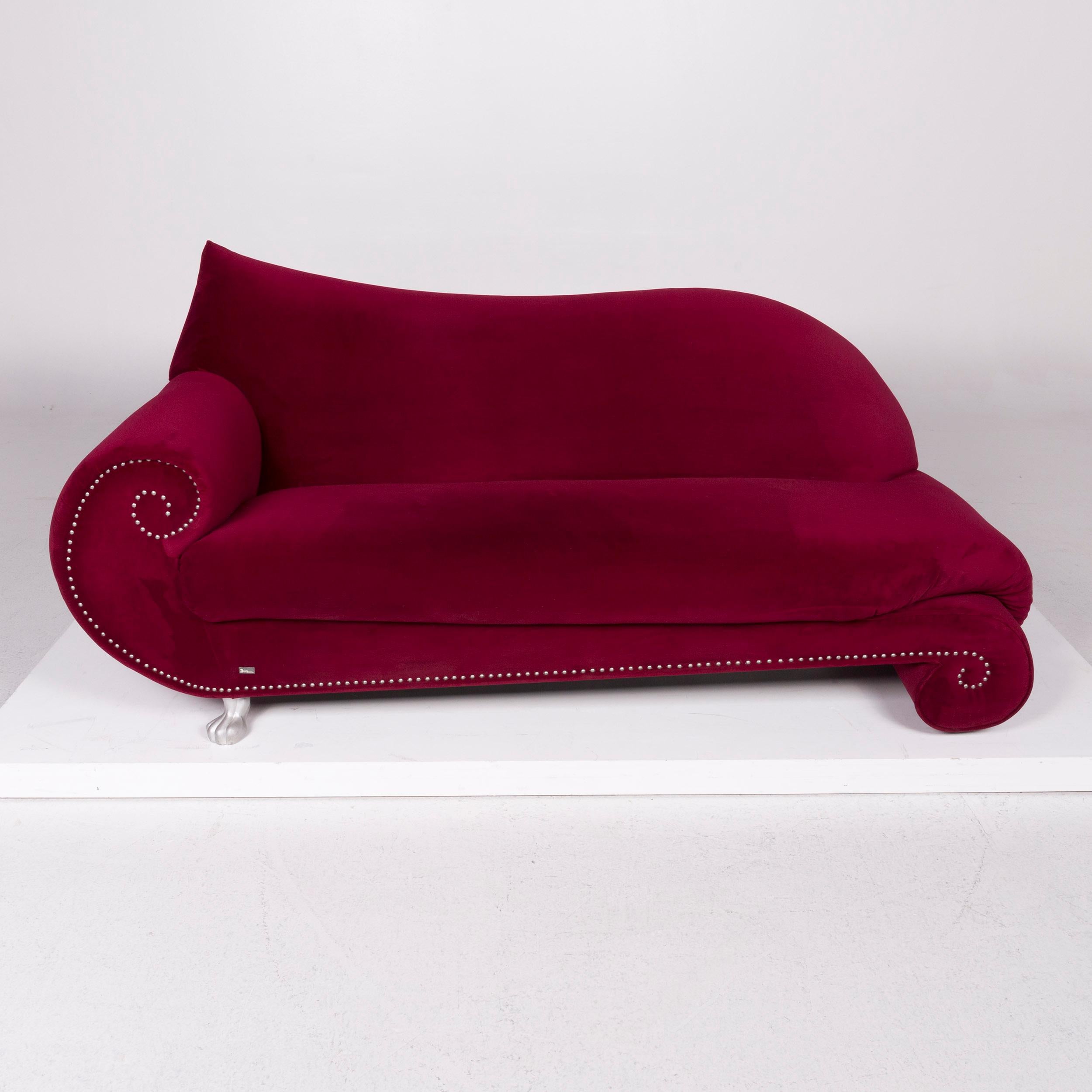 Bretz Gaudi Samt Sofa Rosa Zweisitzer 2