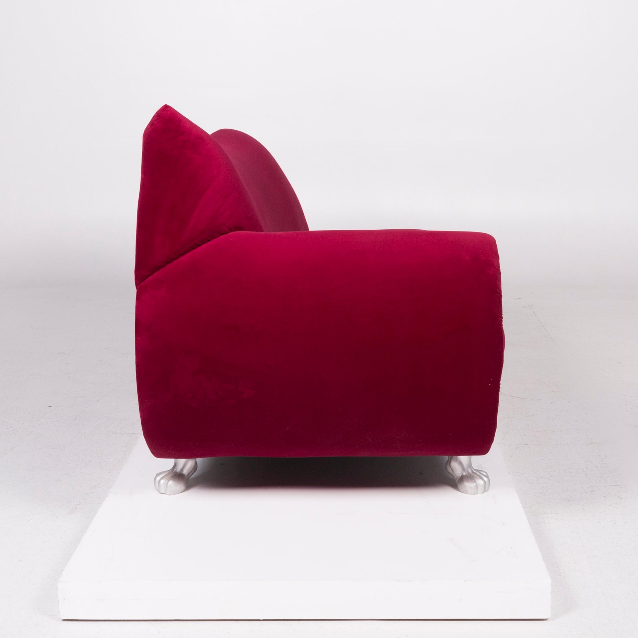 Bretz Gaudi Samt Sofa Rosa Zweisitzer 3